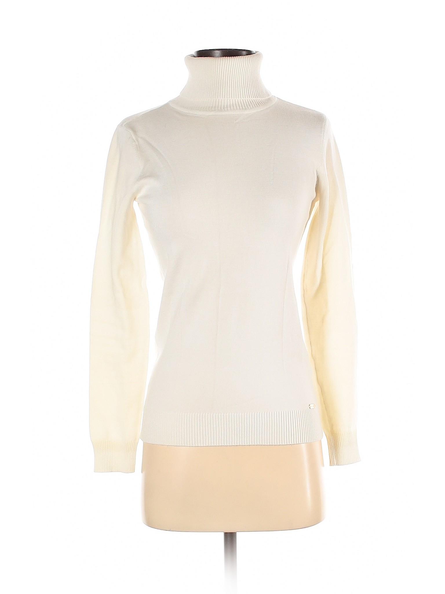 Calvin Klein Women Ivory Turtleneck Sweater XS | eBay