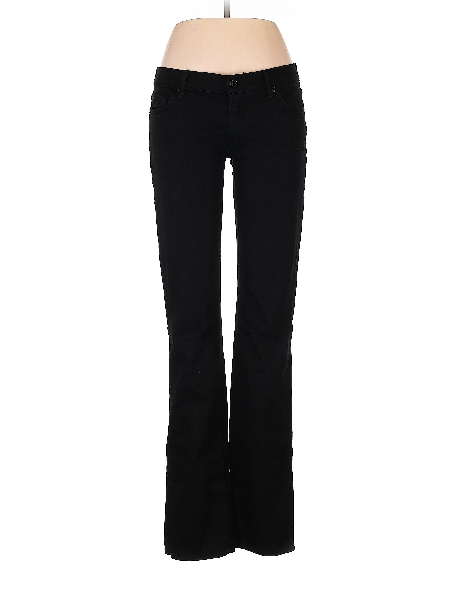 7-for-all-mankind-women-black-jeans-30w-ebay