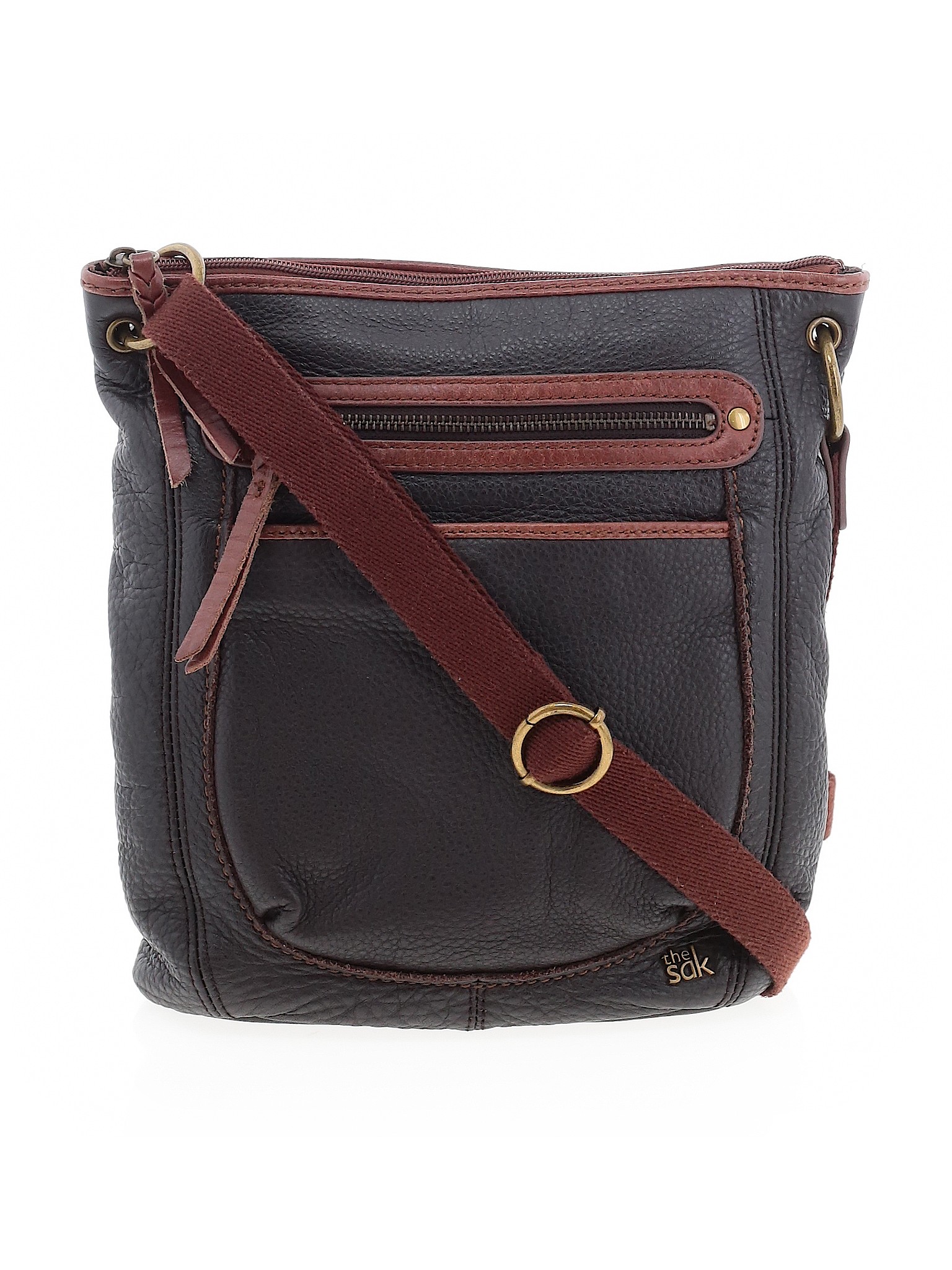 The Sak Women Brown Leather Crossbody Bag One Size | eBay