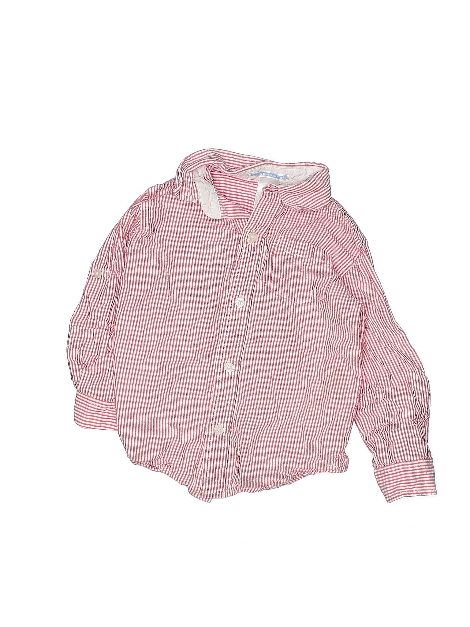 Janie and Jack Boys Pink Long Sleeve ButtonDown Shirt 2T eBay