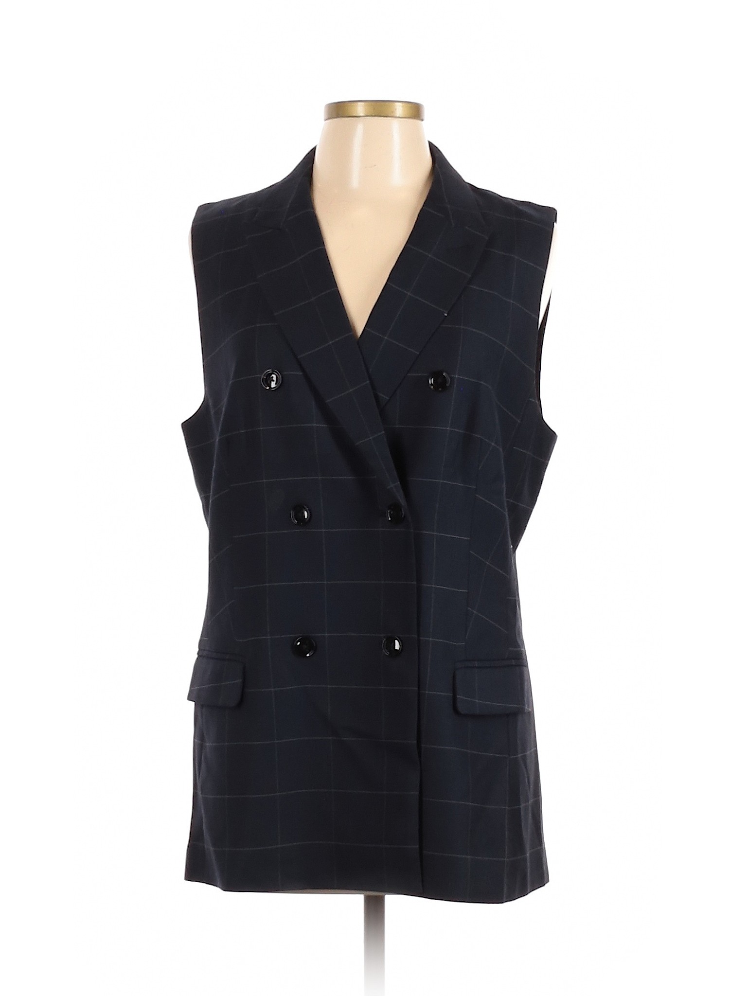 Banana Republic Women Black Tuxedo Vest 12 Tall eBay
