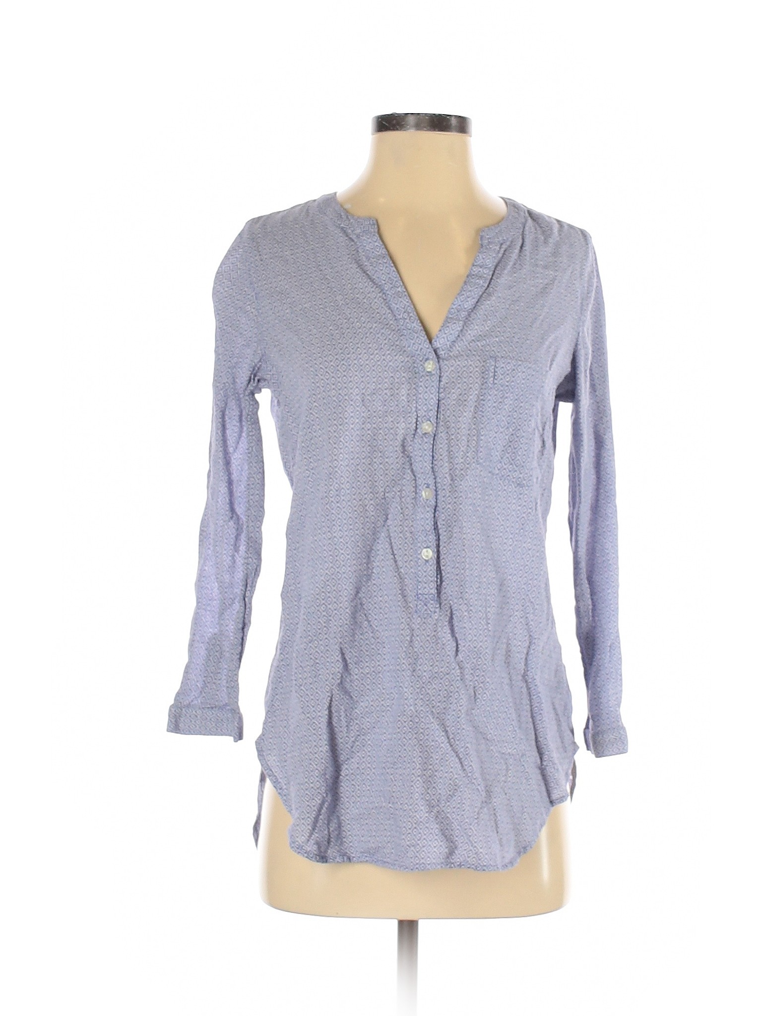 Old Navy Women Blue Long Sleeve Button-Down Shirt S | eBay