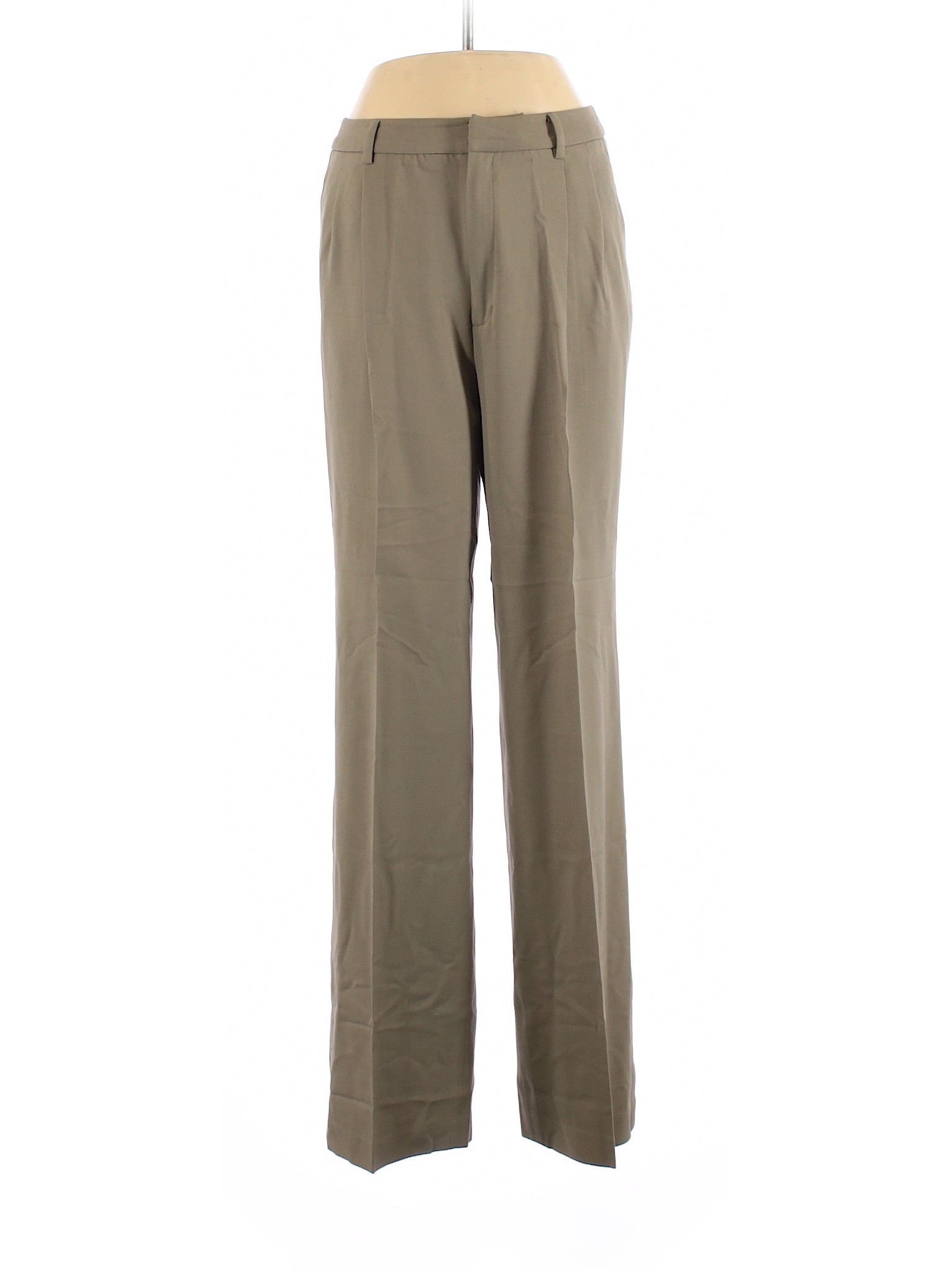 Linda Allard Ellen Tracy Women Green Wool Pants 10 | eBay