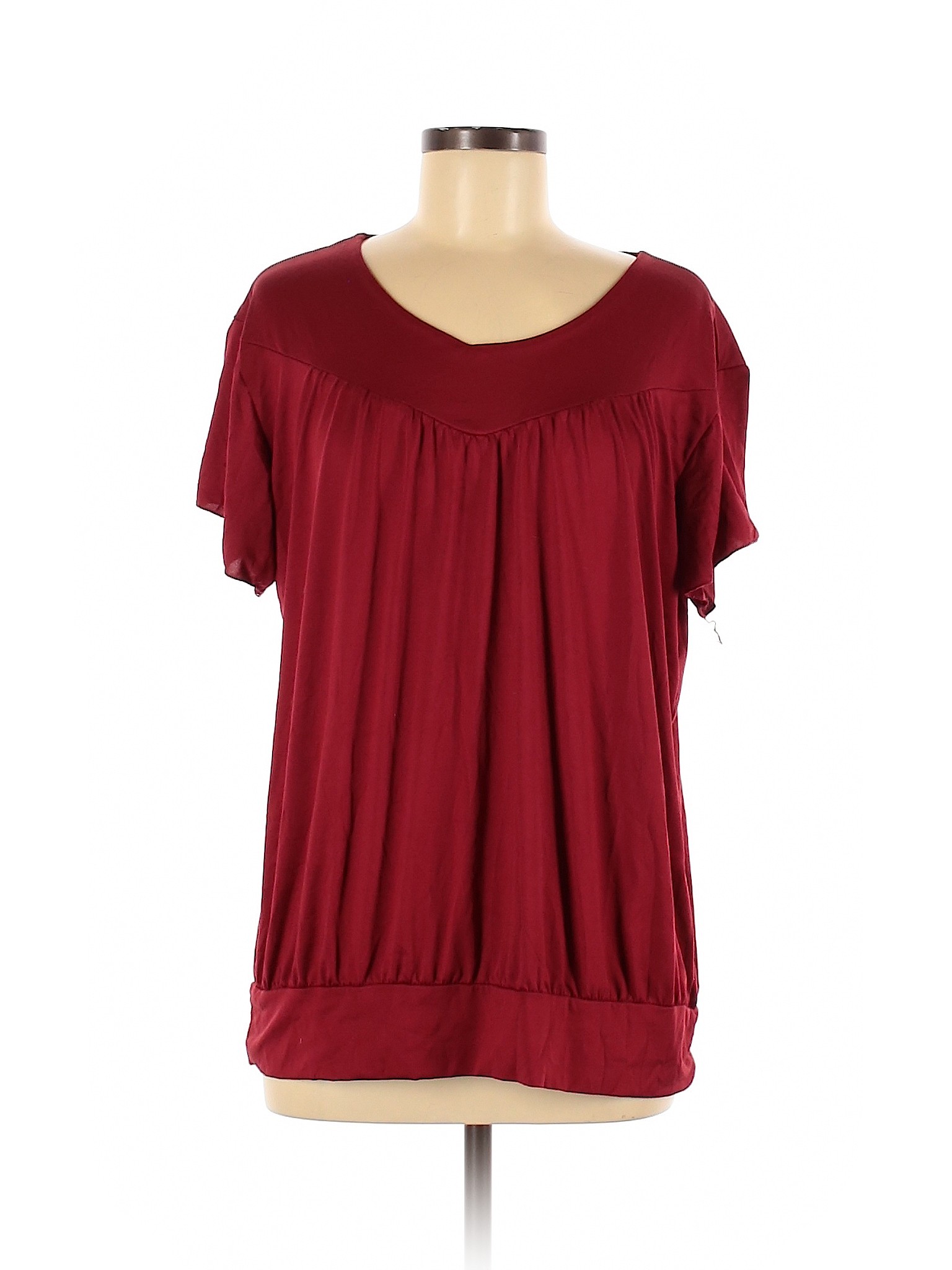 Unbranded Women Red Short Sleeve Blouse XL | eBay