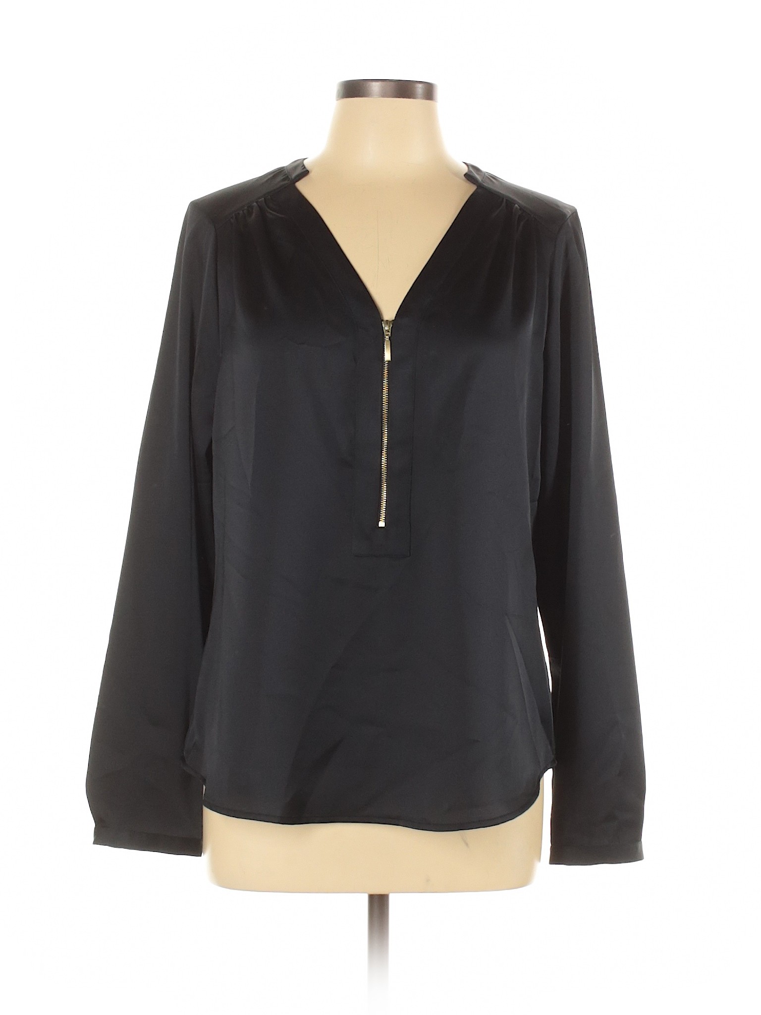 The Limited Women Black Long Sleeve Blouse L | eBay