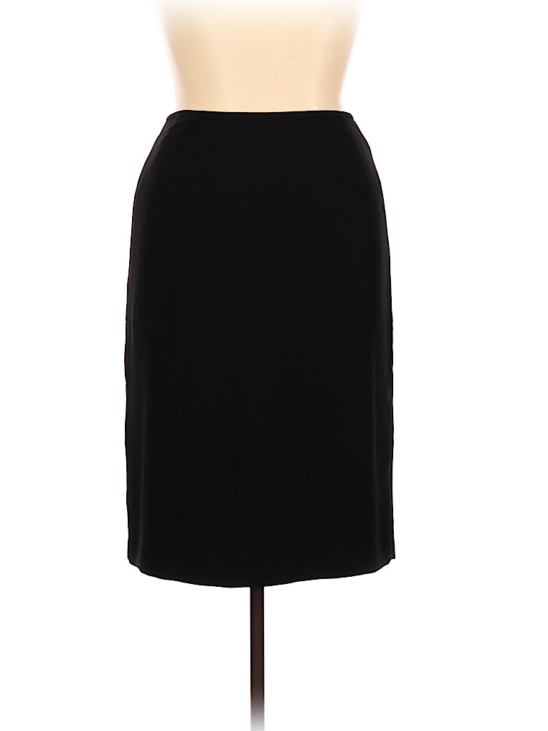 Jones Wear 100% Polyester Solid Black Casual Skirt Size 12 - 83% off ...