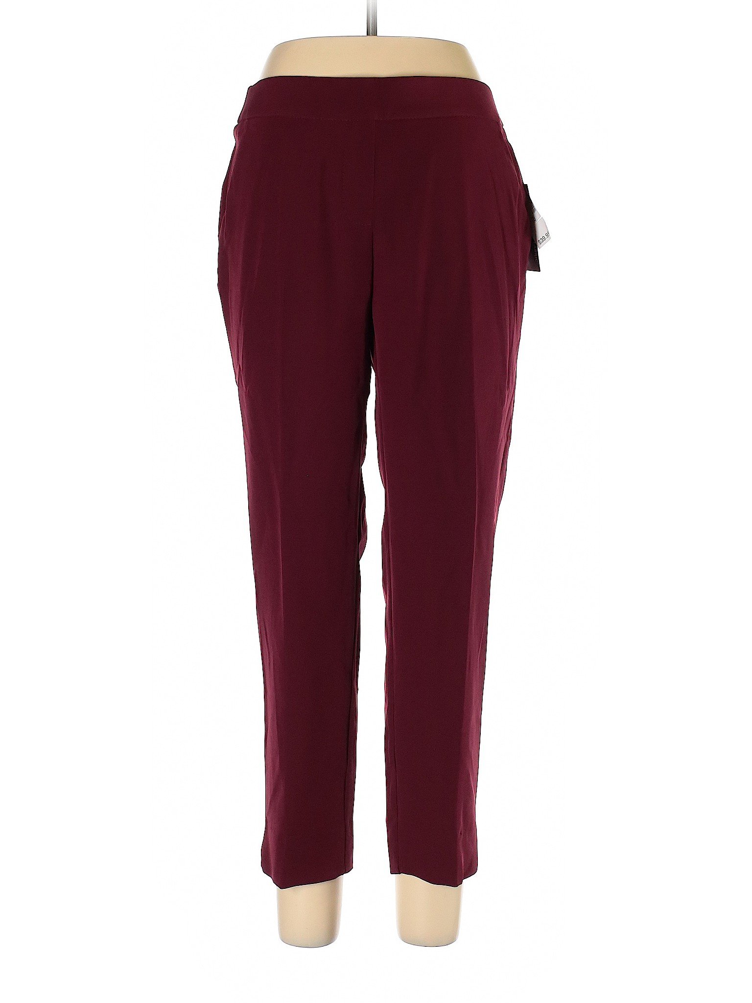NWT Roz & Ali Women Red Dress Pants 10 | eBay