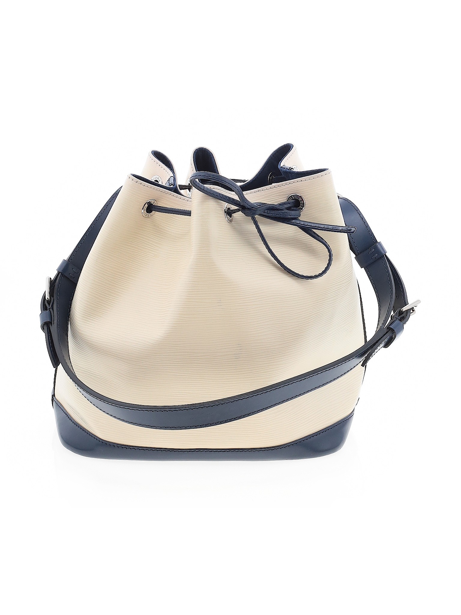Louis Vuitton Women Ivory Leather Bucket Bag One Size | eBay