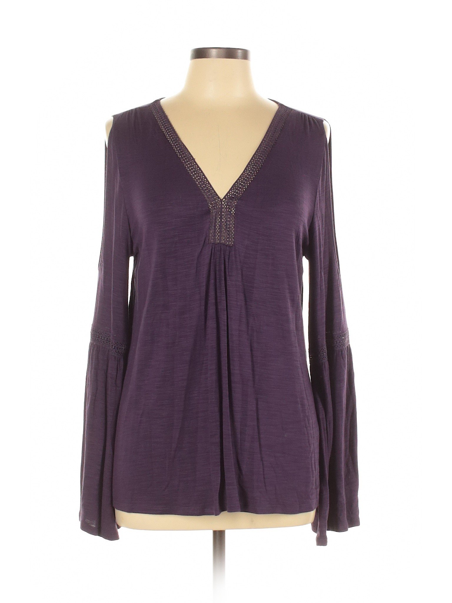 Neiman Marcus Women Purple Long Sleeve Top L | eBay