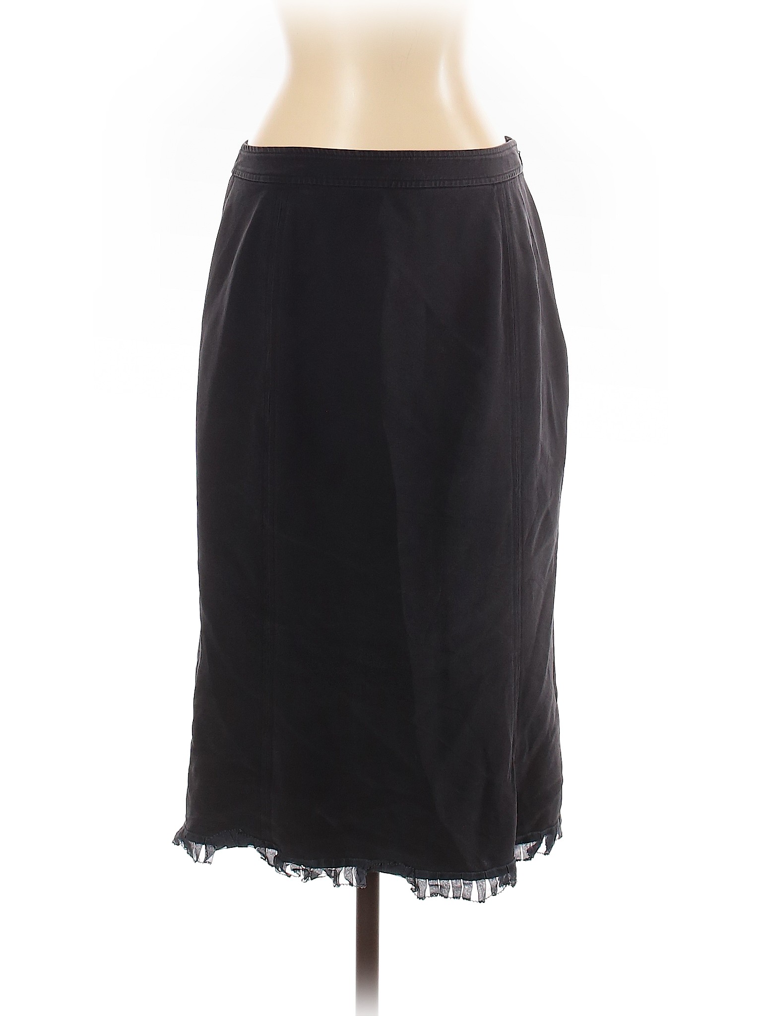 Collection Women Black Silk Skirt 4 | eBay