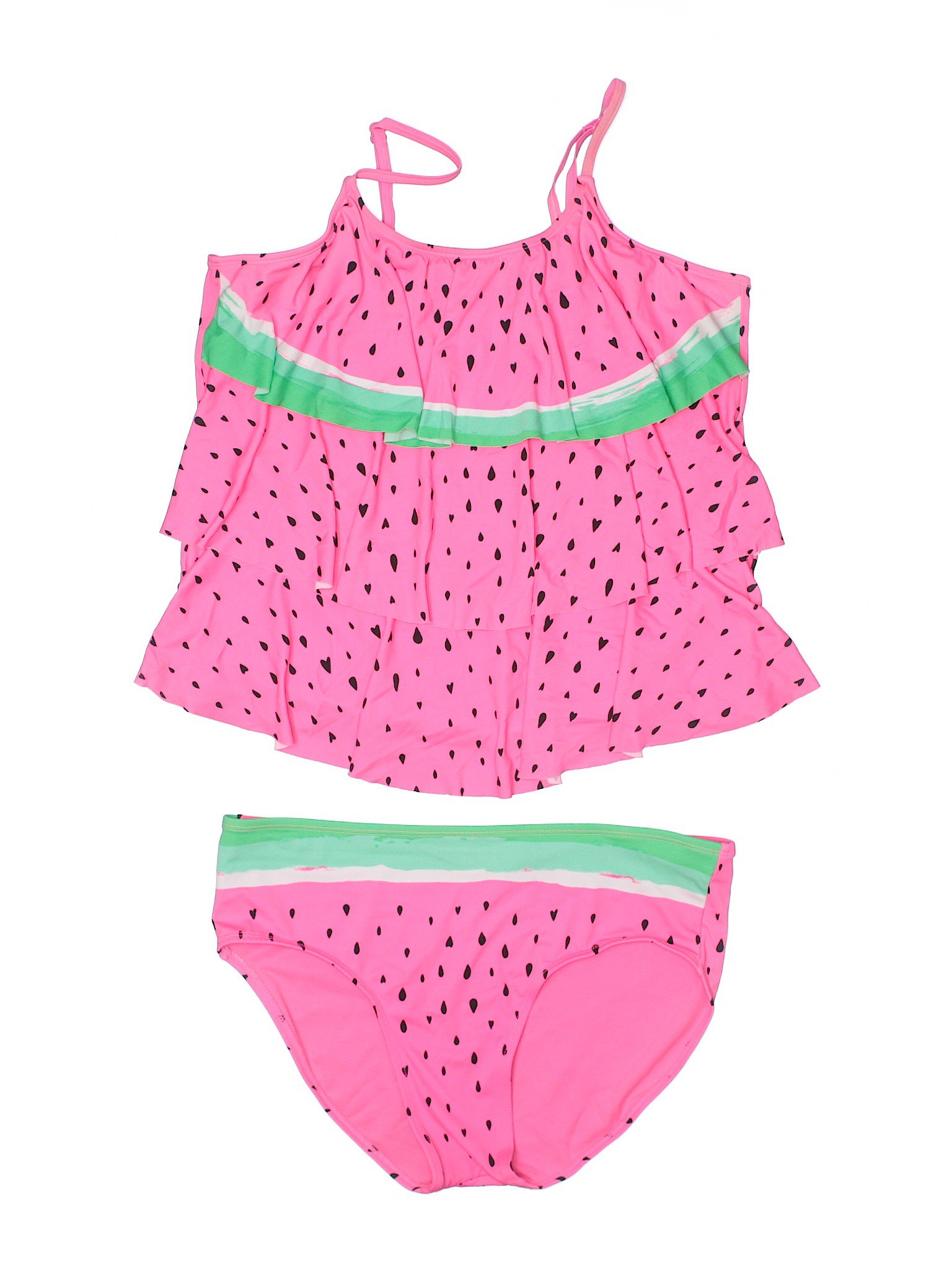 Justice Girls Pink Two Piece Swimsuit 18 | eBay