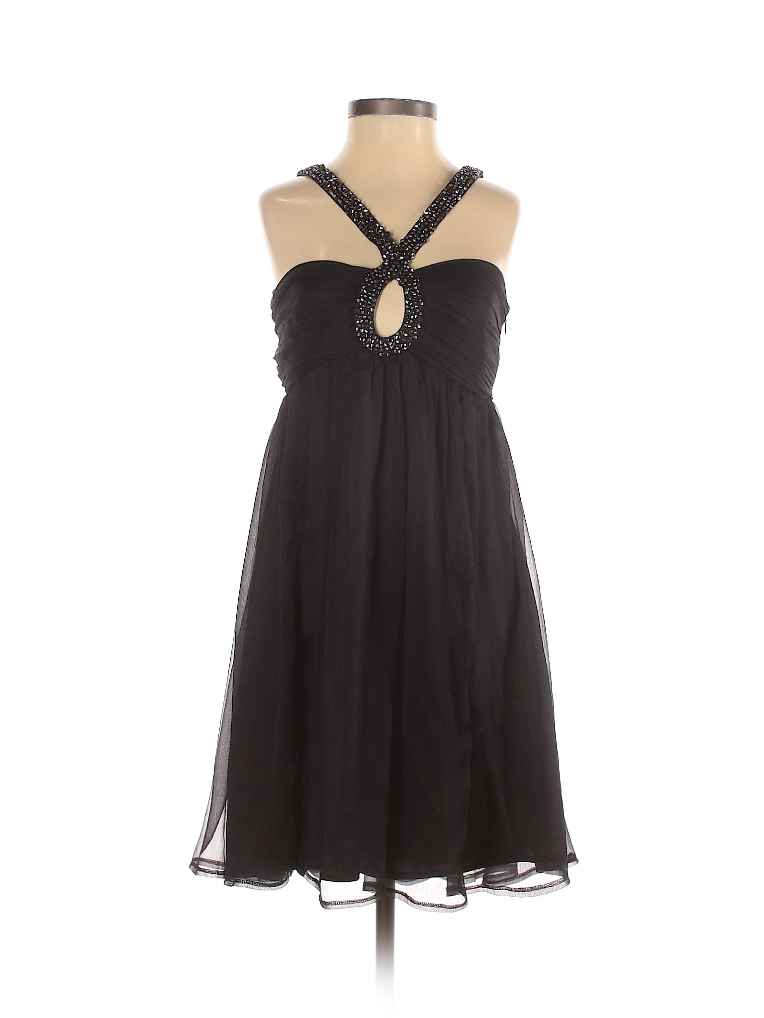 Lipsy 100% Polyester Solid Black Cocktail Dress Size 8 - 91% off | thredUP