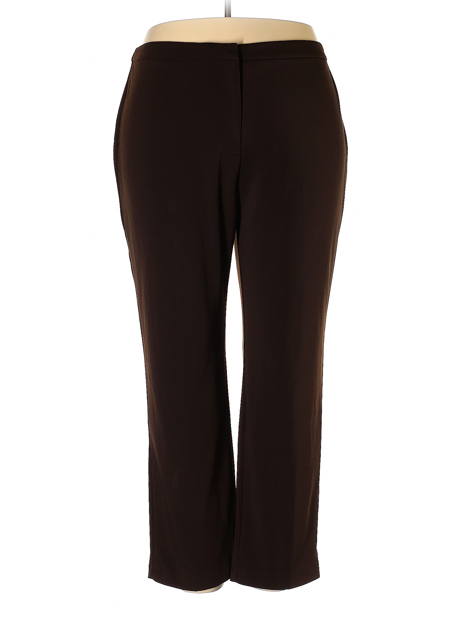 Susan Graver Women Brown Casual Pants 22 Plus | eBay