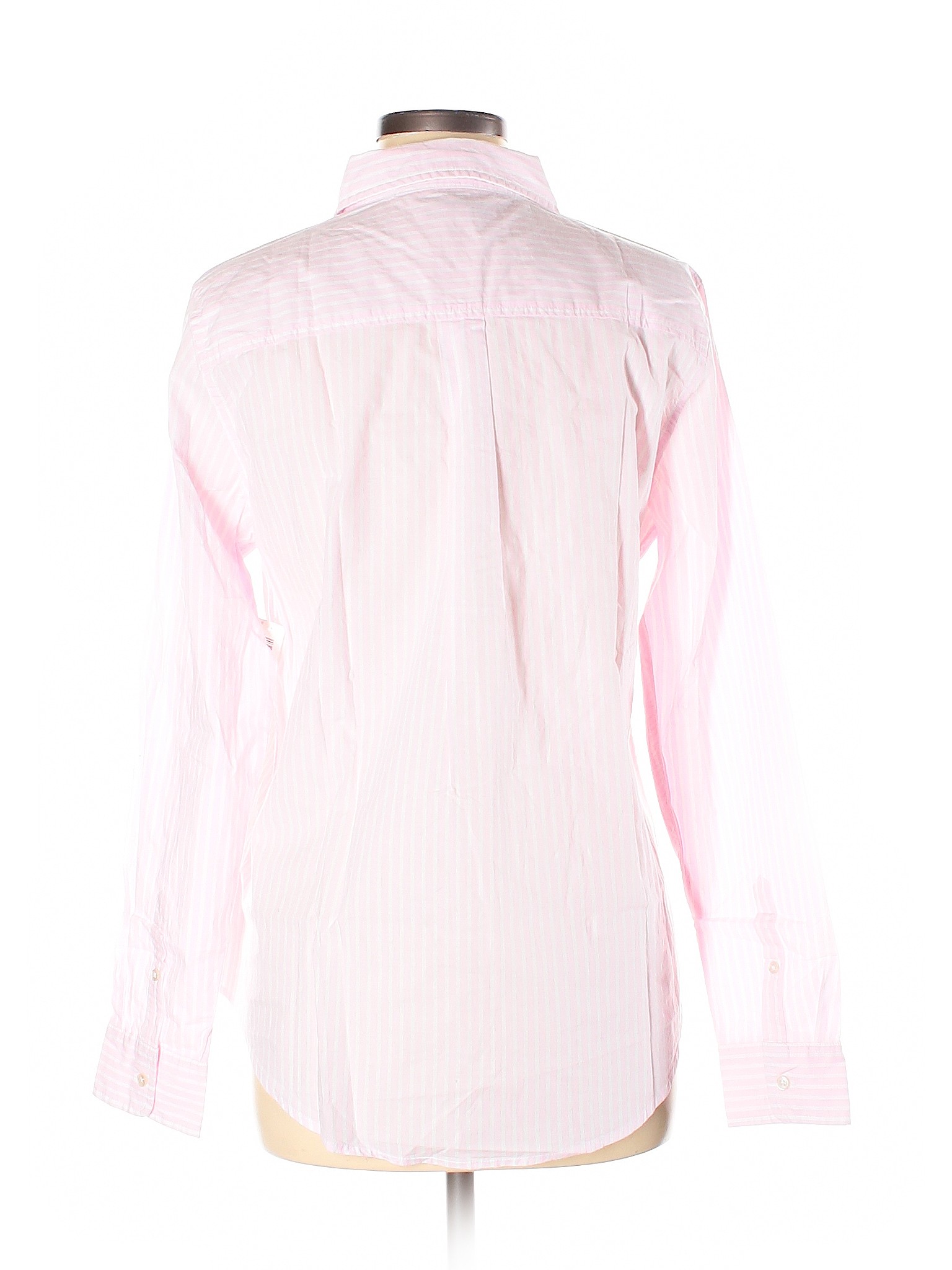 NWT Amazon Essentials Women Pink Long Sleeve Button-Down Shirt M | eBay
