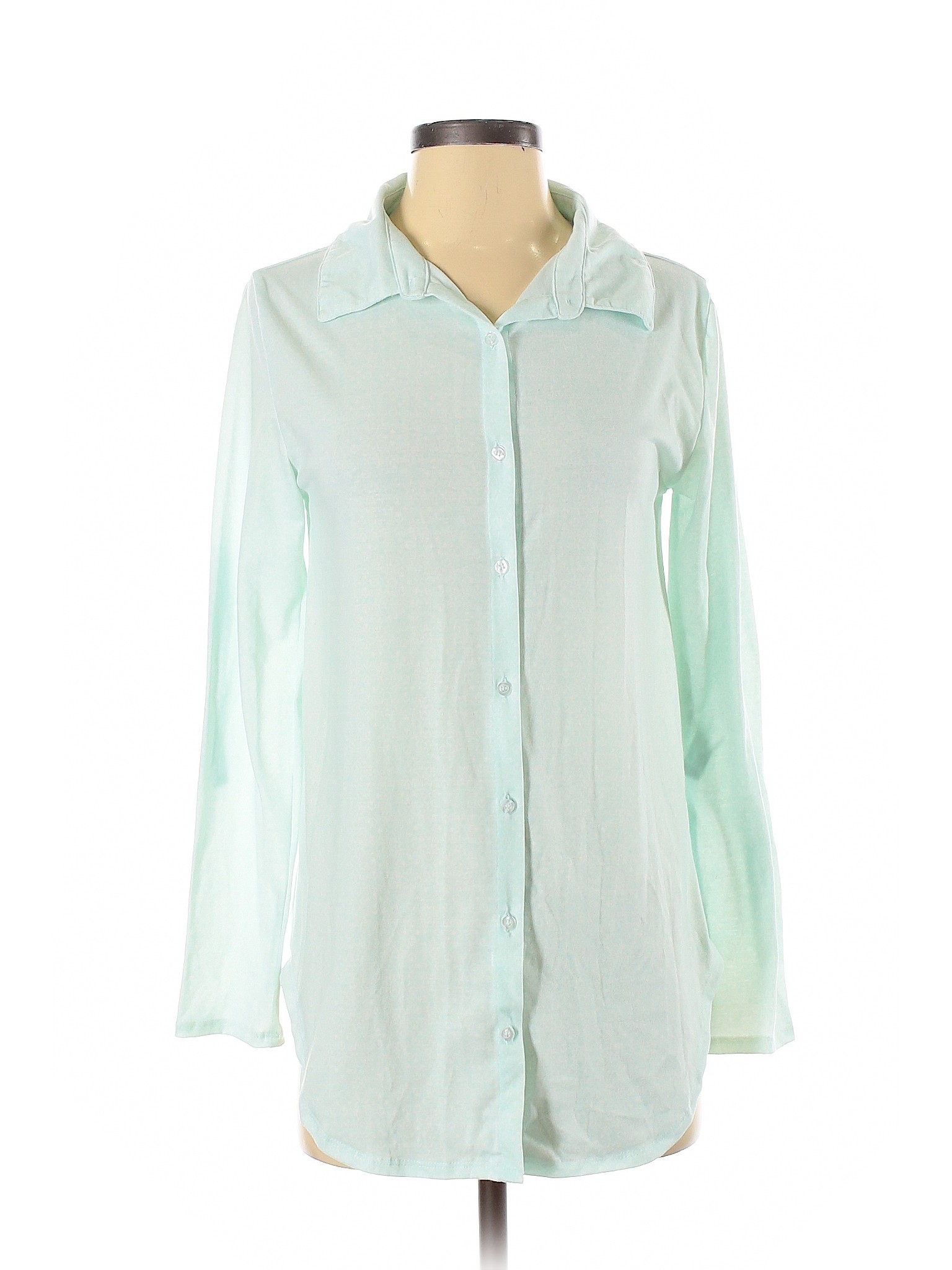 Lularoe Women Green Long Sleeve Button-Down Shirt XS | eBay