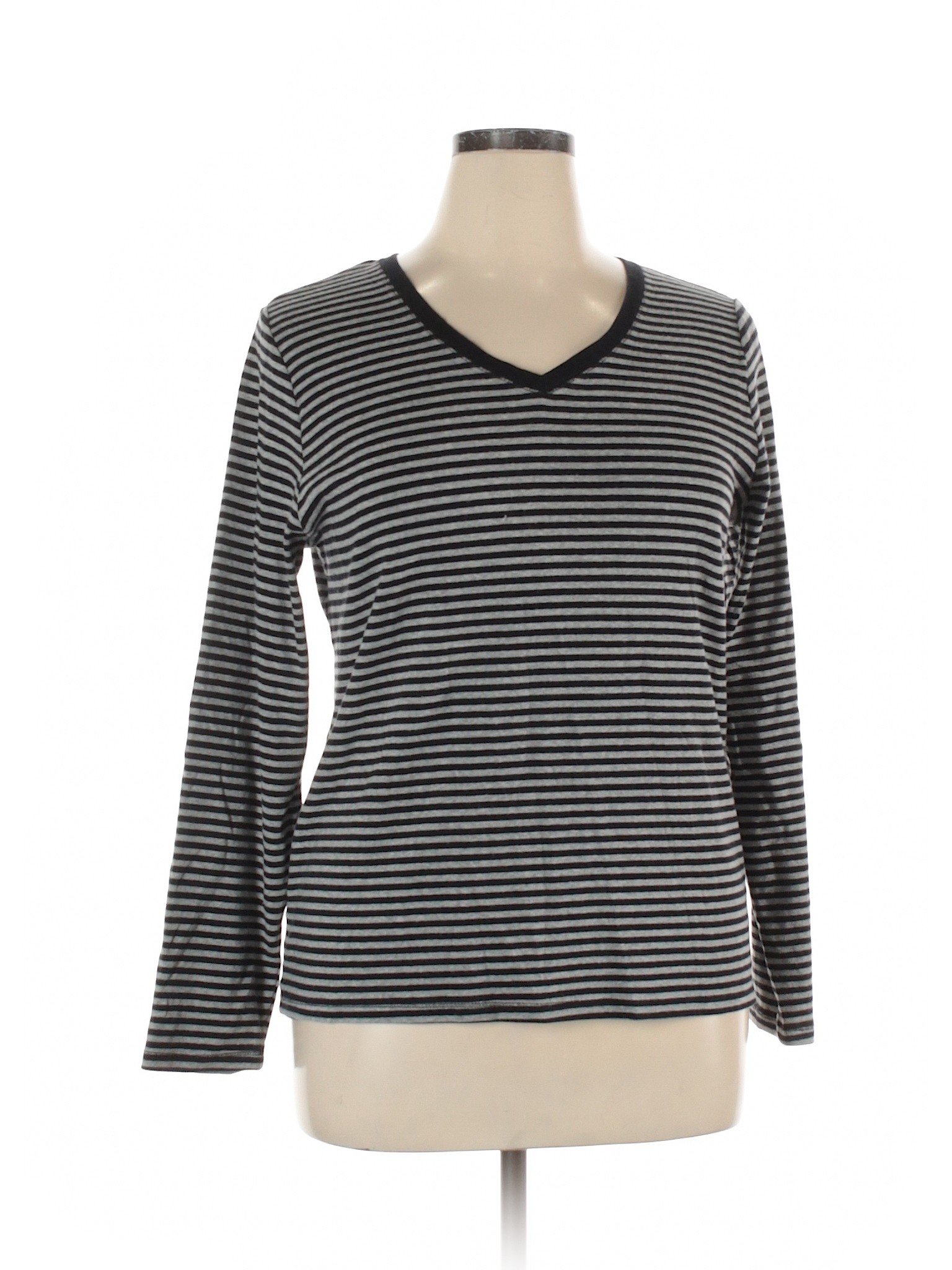 Venezia Women Gray Long Sleeve T-Shirt 14 Plus | eBay