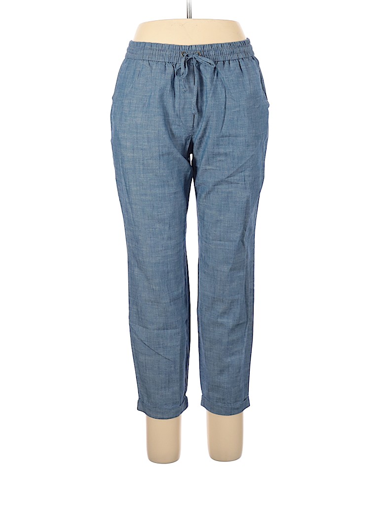 J.Crew 100% Cotton Blue Casual Pants Size 12 - 73% off | ThredUp