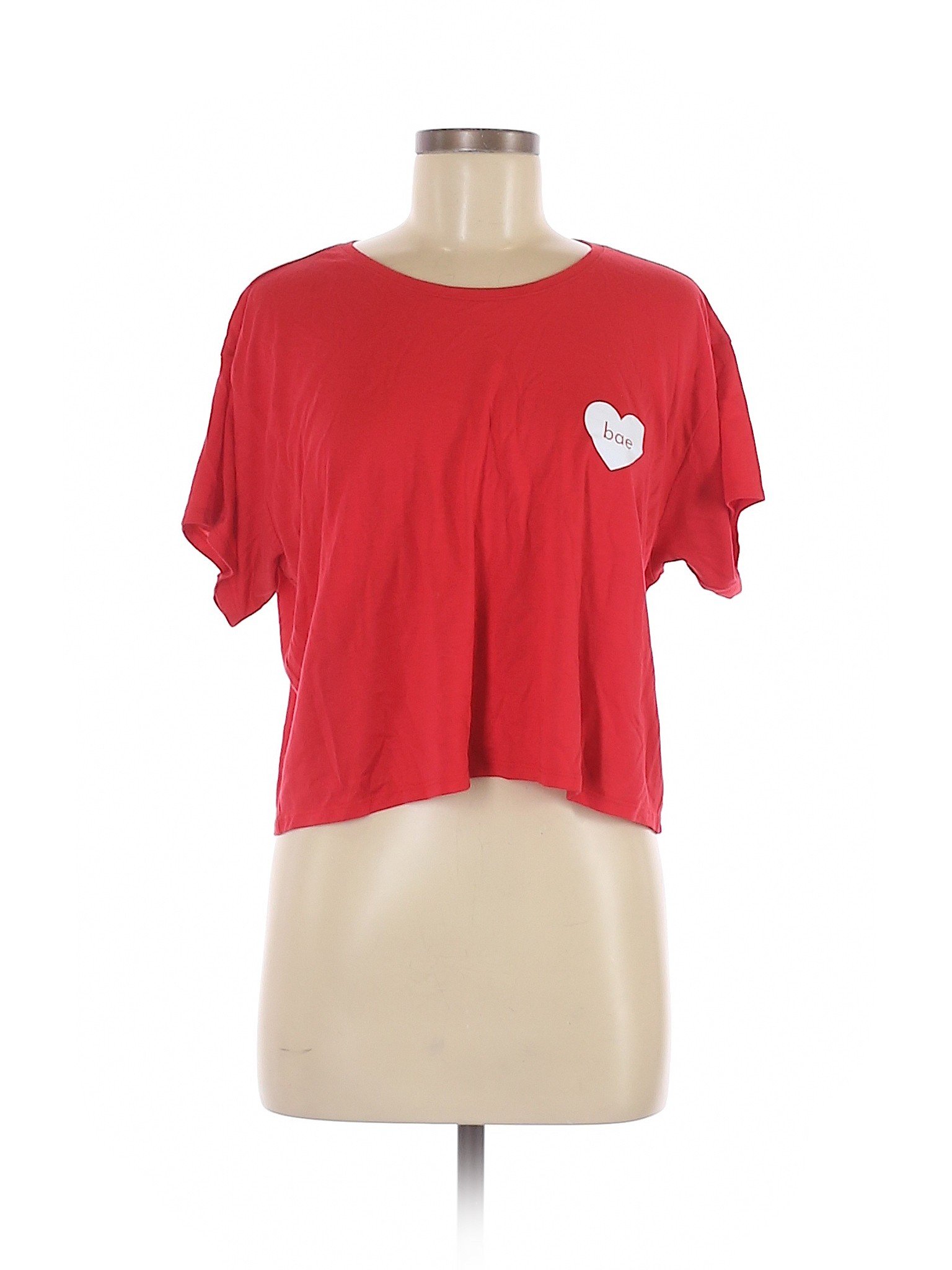 BCBGeneration Women Red Short Sleeve T-Shirt M | eBay