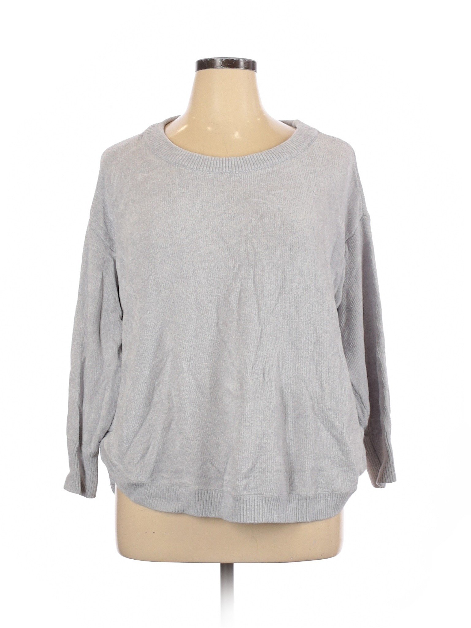 Lou & Grey Women Gray Pullover Sweater XL | eBay