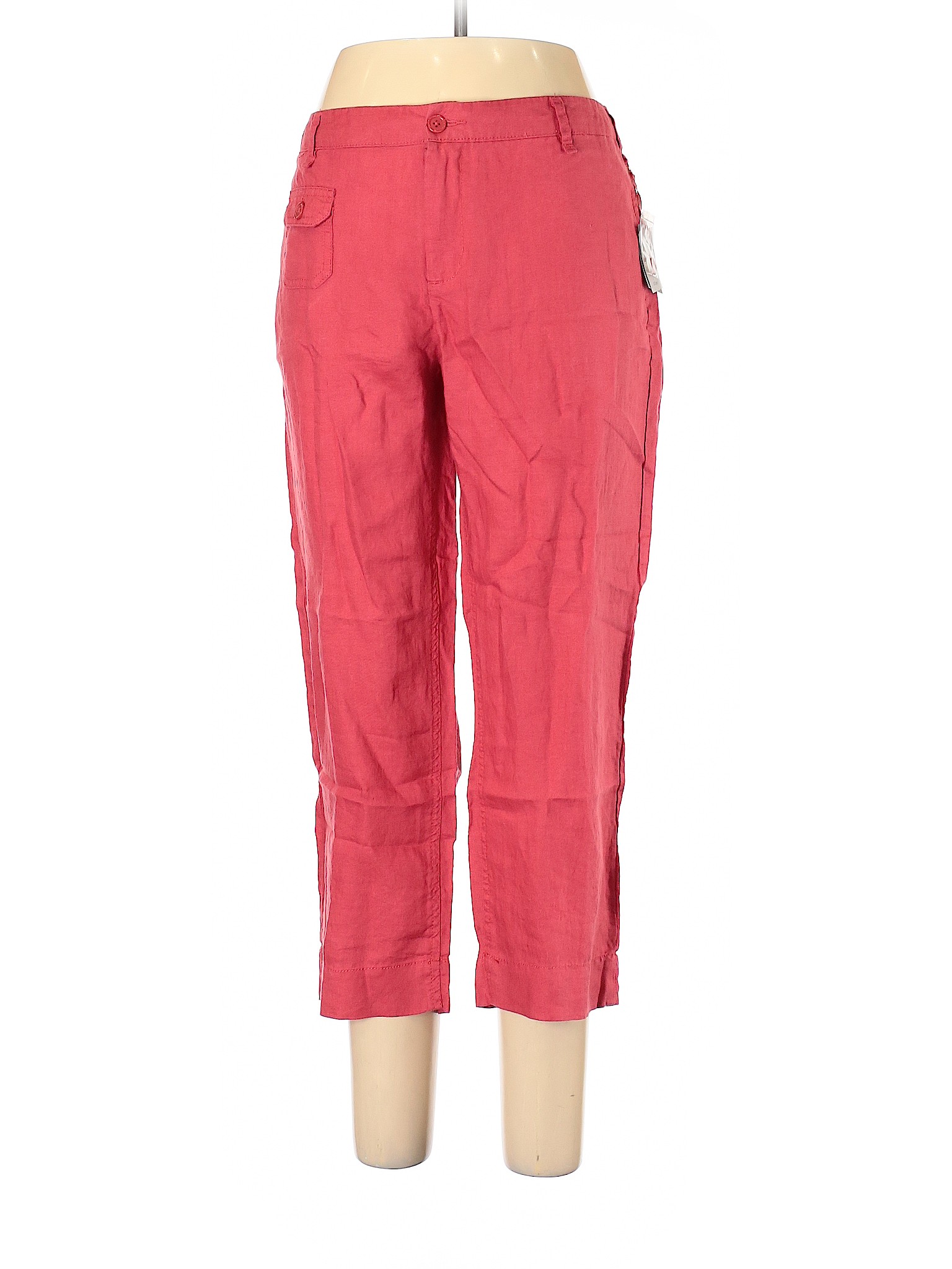 Cynthia Rowley TJX 100% Linen Pink Red Linen Pants Size 12 - 71% off ...