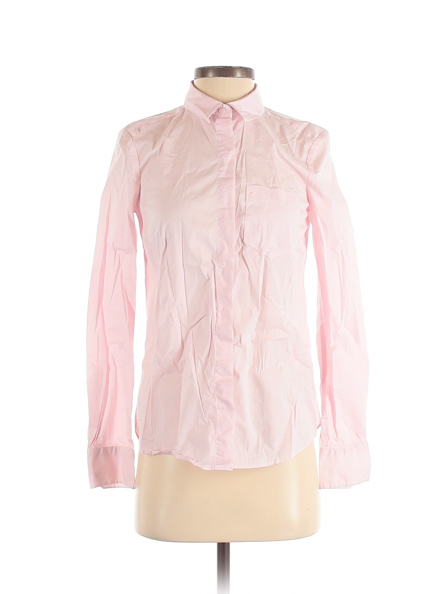 hot pink button up shirt women's