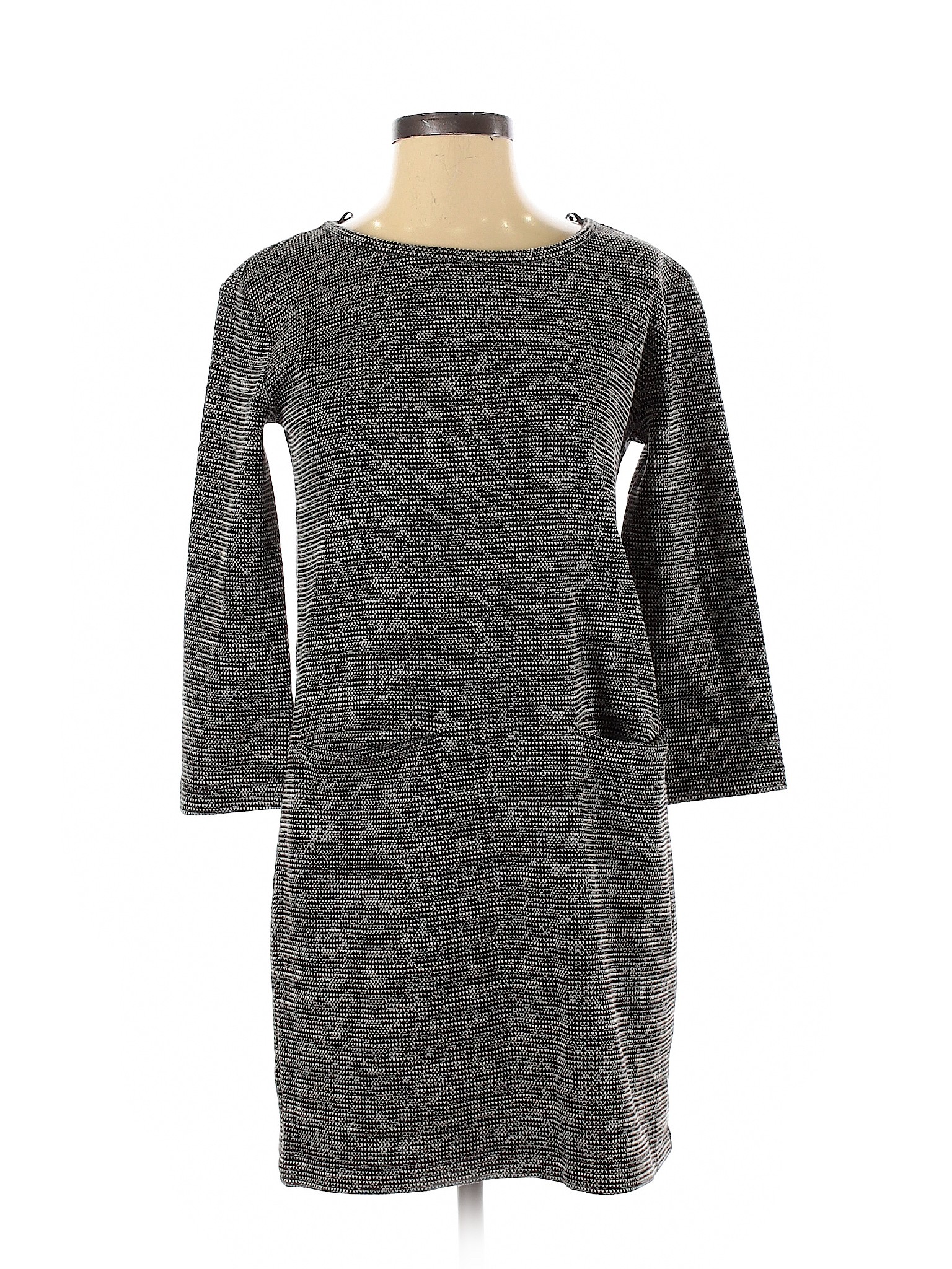 Adrienne Vittadini Women Gray Casual Dress XS | eBay