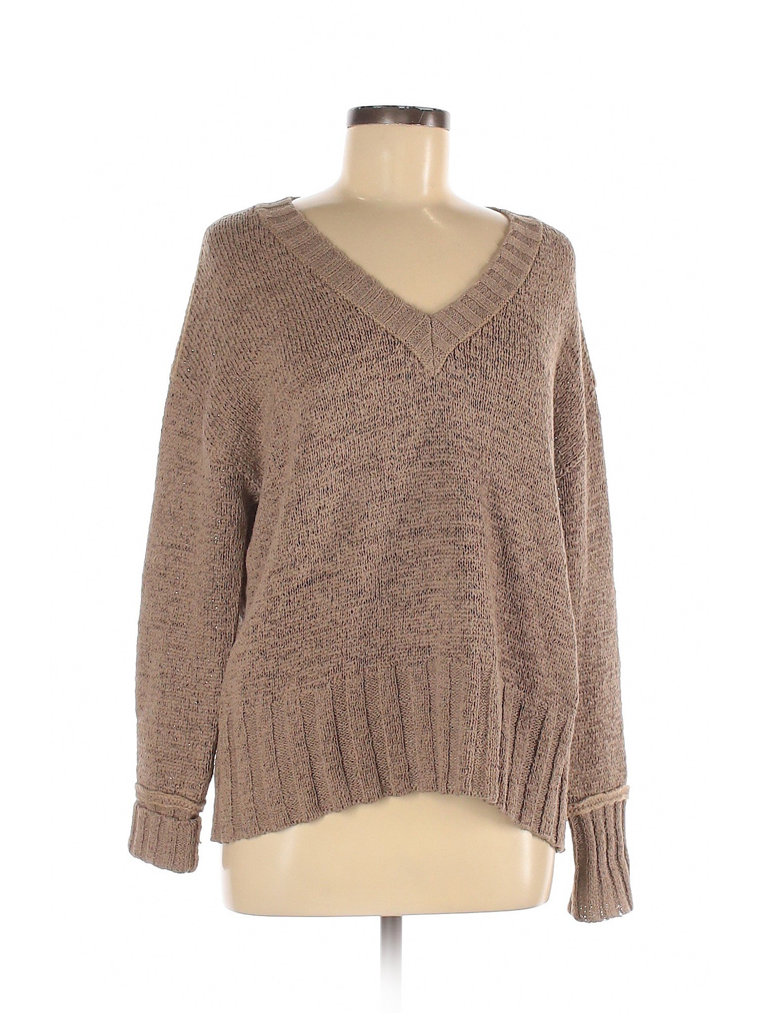 Elliott Lauren Women Brown Pullover Sweater M | eBay