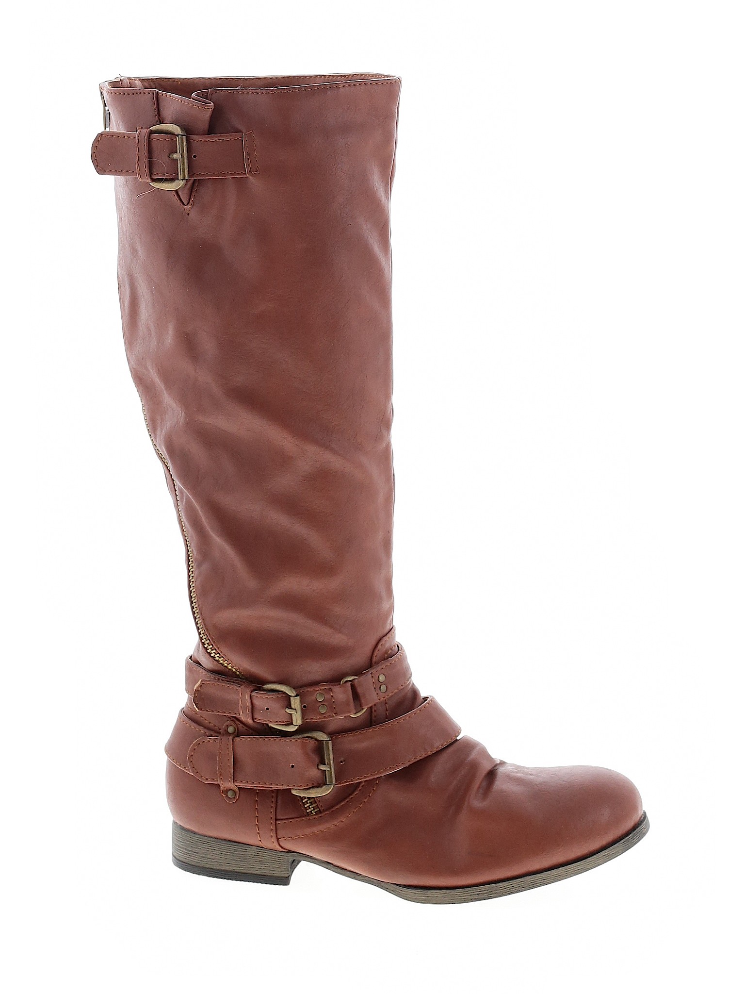 Wild Diva Women Brown Boots US 5.5 | eBay