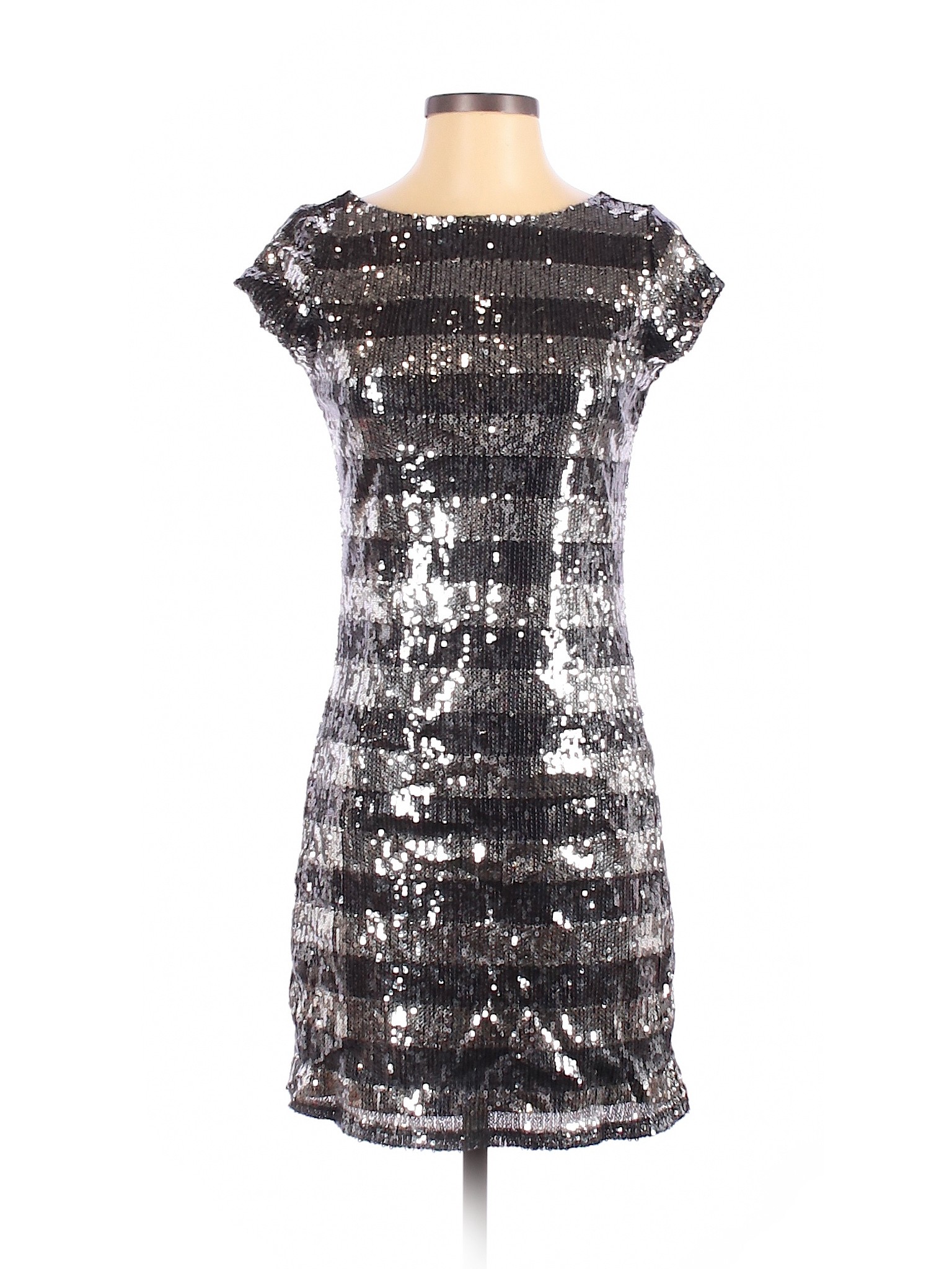 White House Black Market Women Silver Cocktail Dress XS | eBay