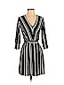 H&M Stripes Black Casual Dress Size S - photo 1