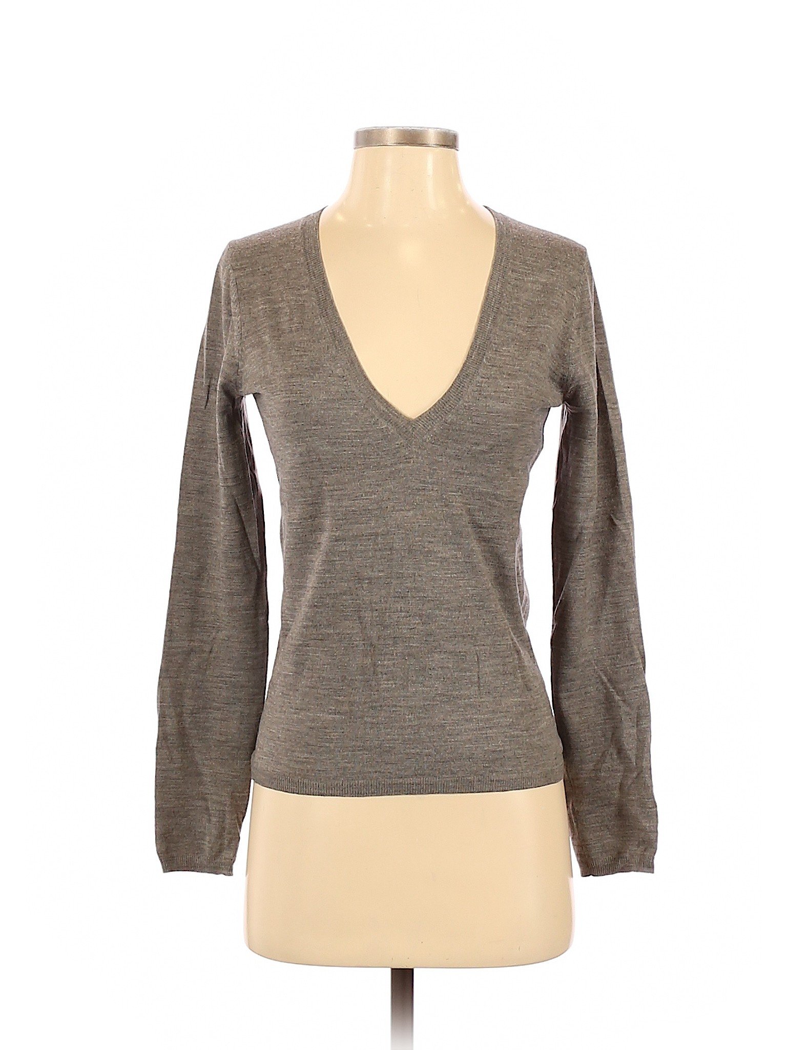 Theory Women Gray Wool Pullover Sweater S Petites | eBay