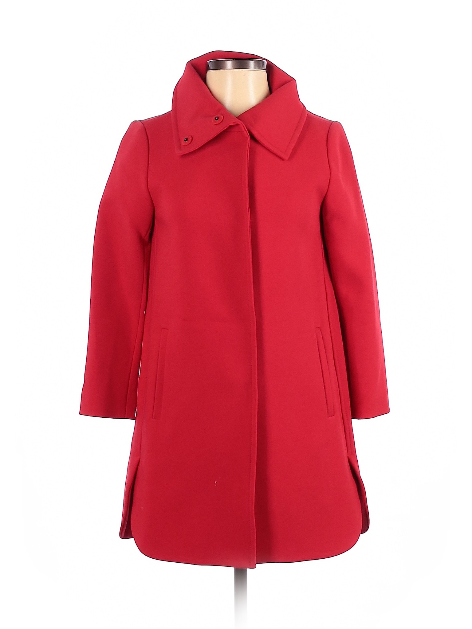 ann taylor red coat