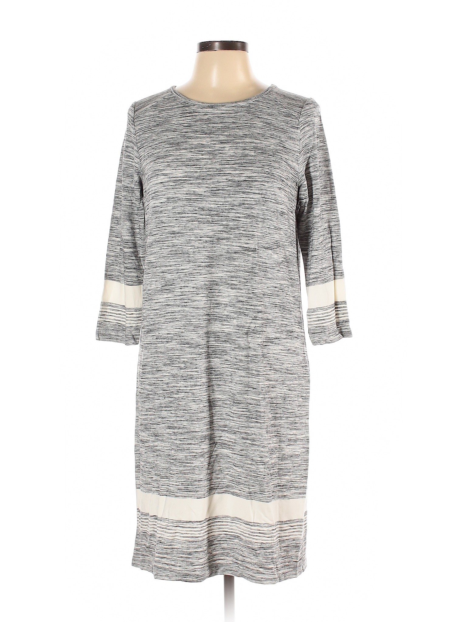 NWT Hilary Radley Women Gray Casual Dress L | eBay