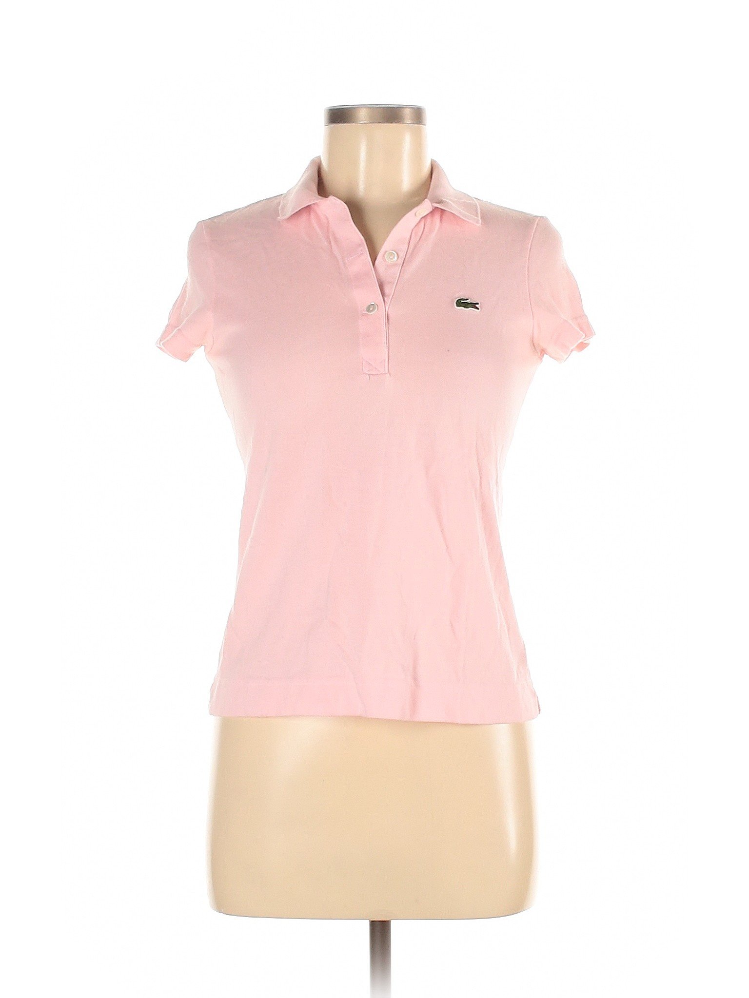Lacoste Women Pink Short Sleeve Polo 38 eur | eBay