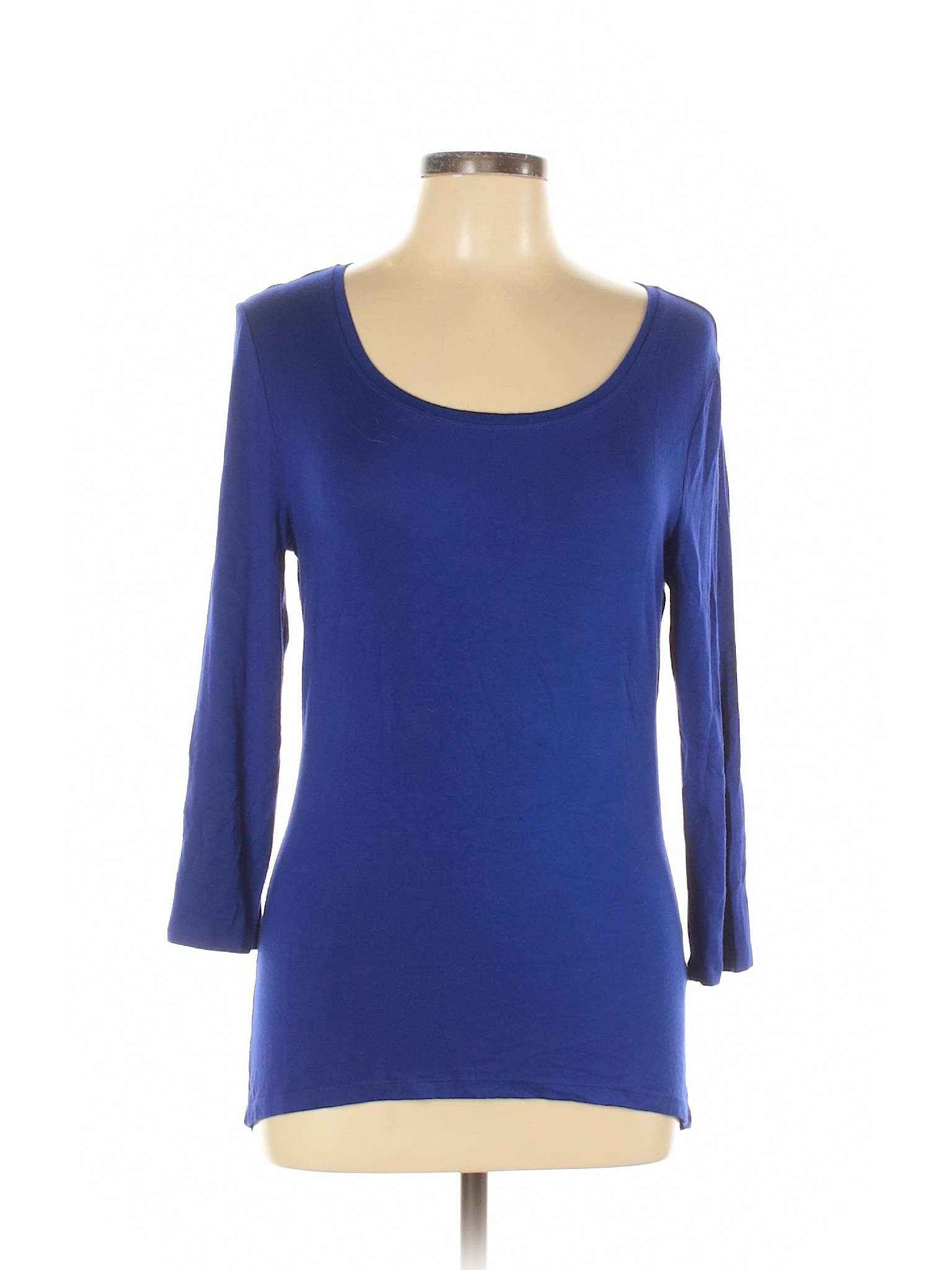 Tahari Women Blue 3/4 Sleeve T-Shirt L | eBay