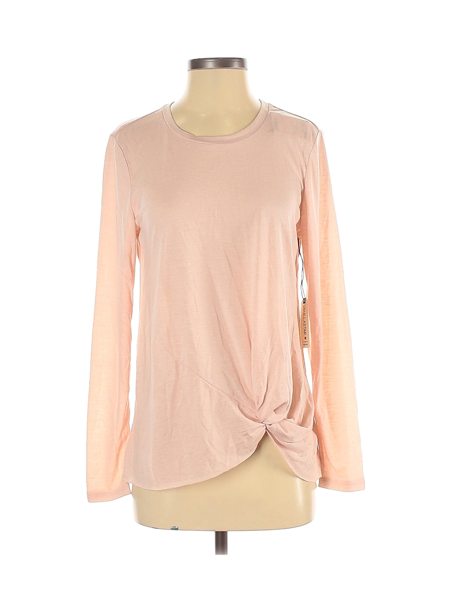 NWT Vanilla Star Women Brown Long Sleeve T-Shirt M | eBay