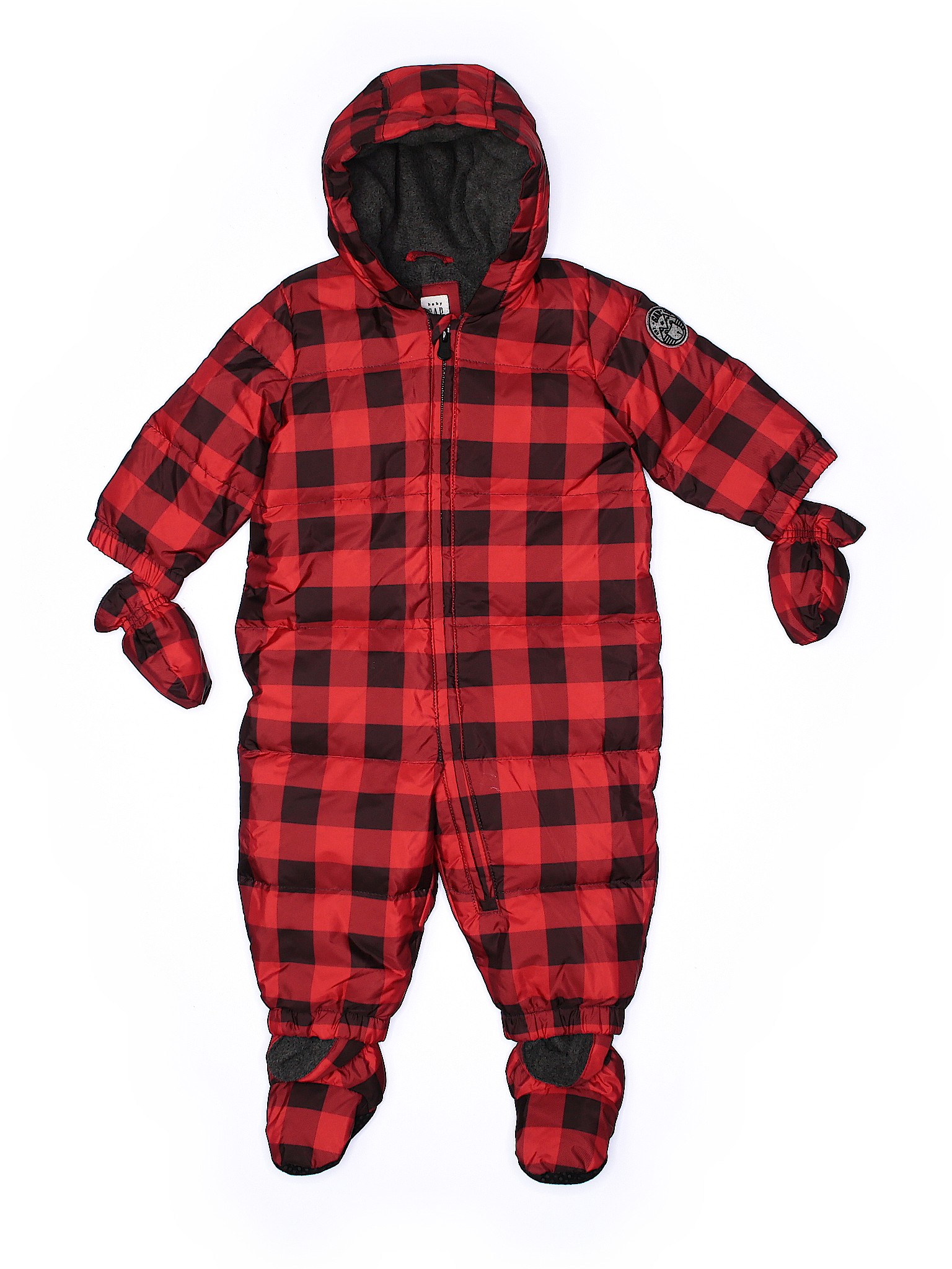 Baby Gap Boys Red One Piece Snowsuit 612 Months eBay