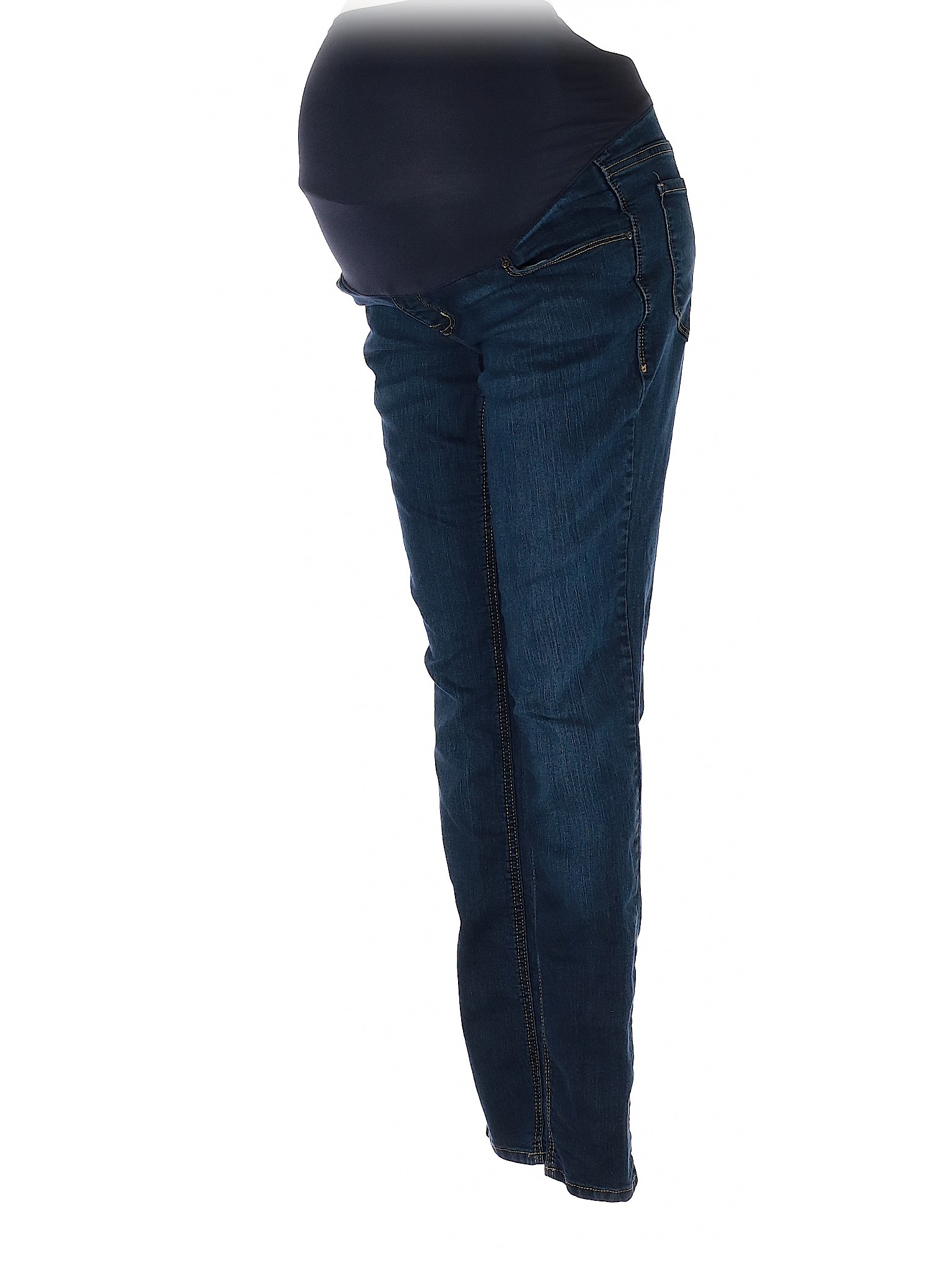 Old Navy Maternity Solid Blue Jeans Size 6 (Maternity) 58 off