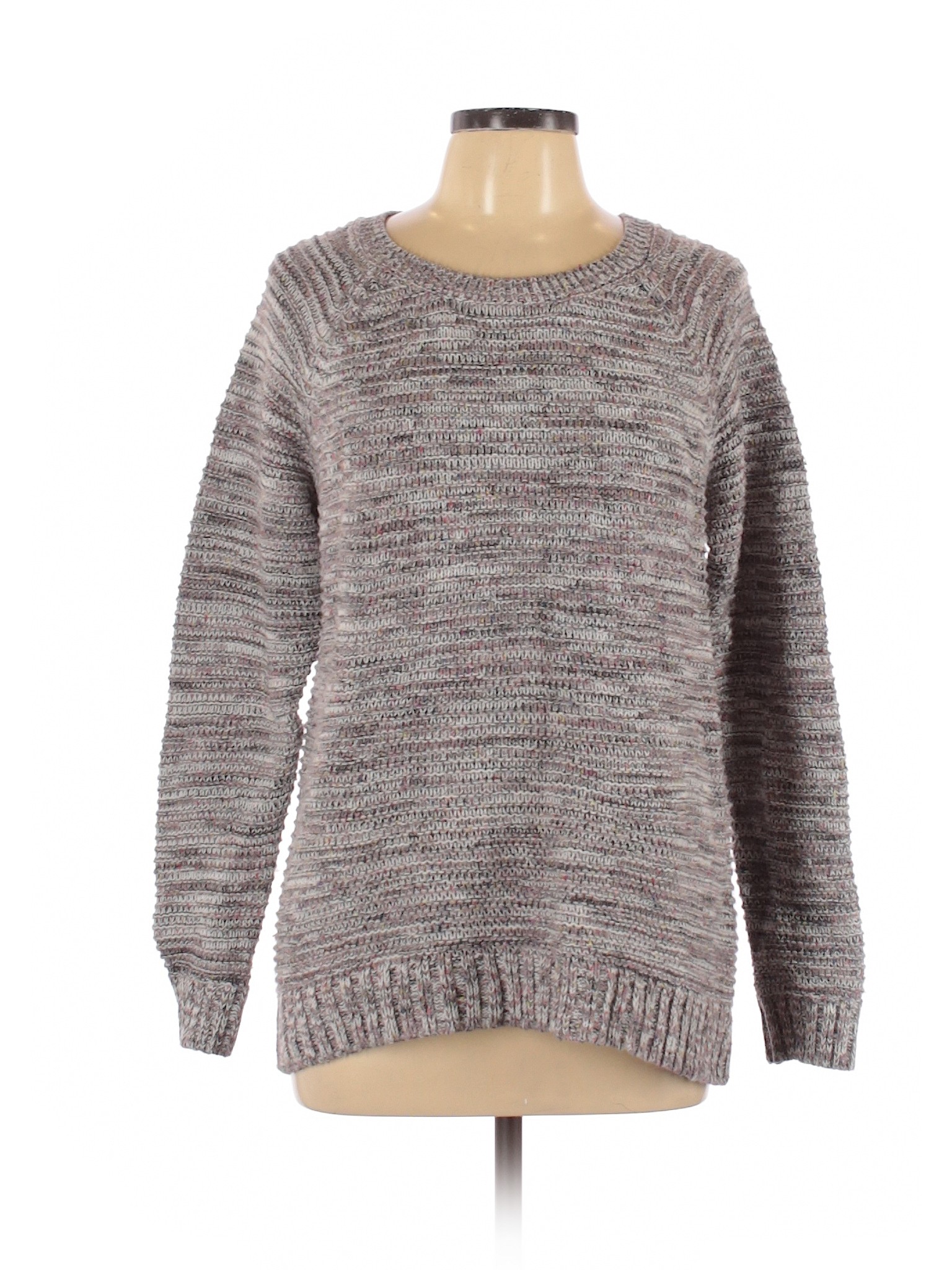 Faded Glory Women Gray Pullover Sweater L | eBay