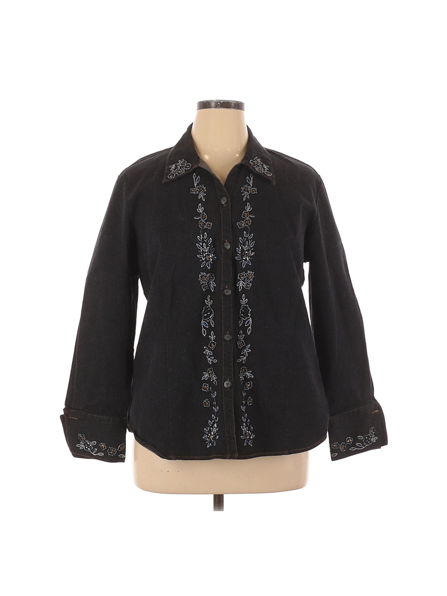 Susan Graver Women Black Jacket 1X Plus | eBay