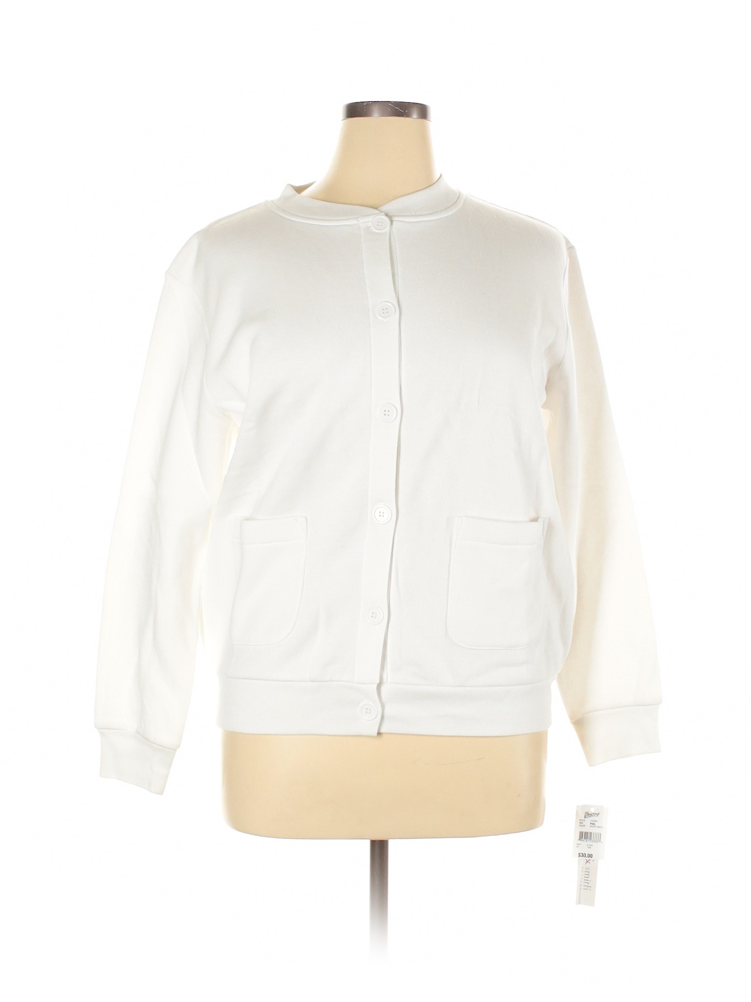 NWT Hasting & Smith Women White Cardigan XL Petites | eBay
