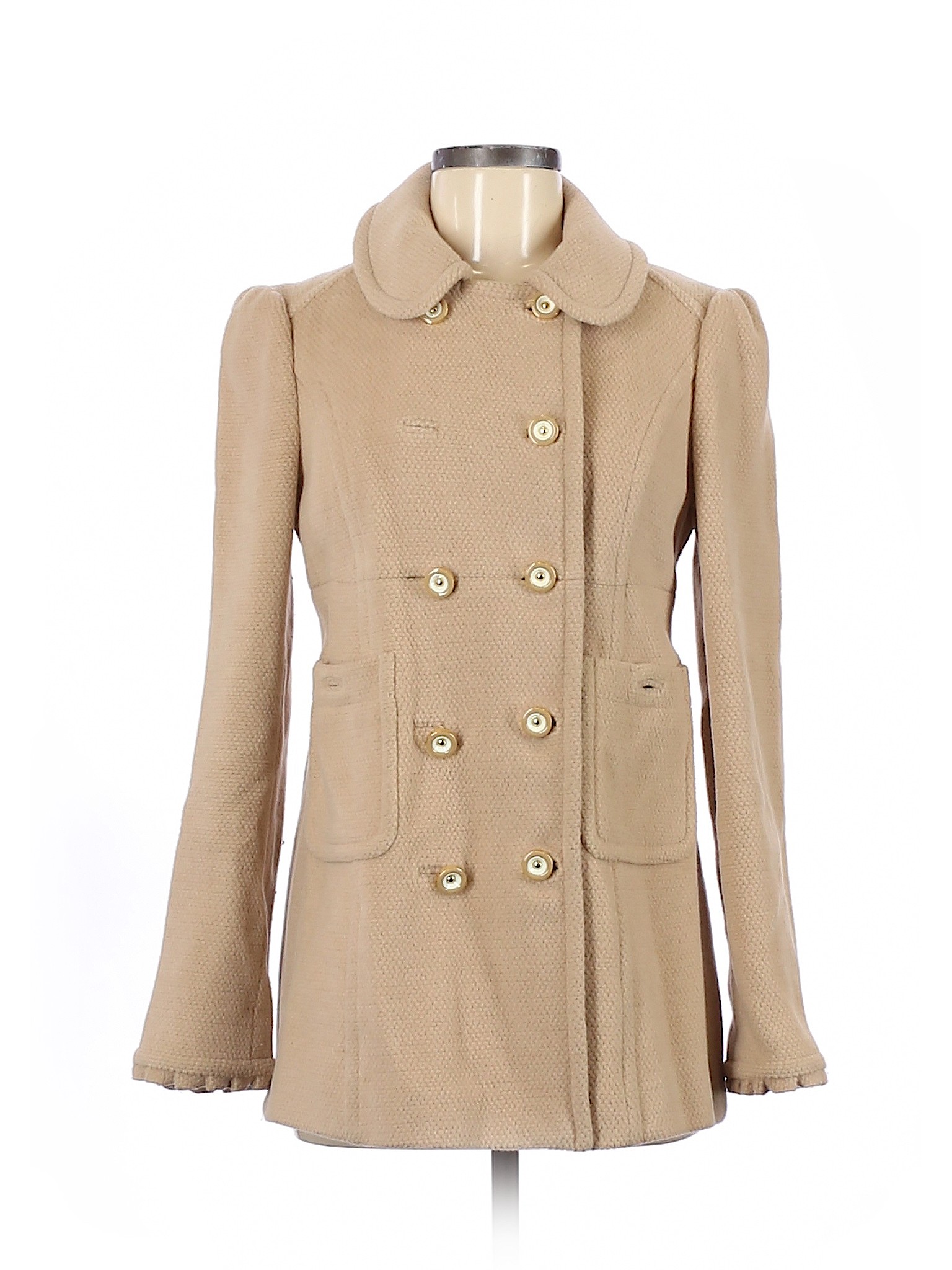 Juicy Couture Women Brown Wool Coat M | eBay