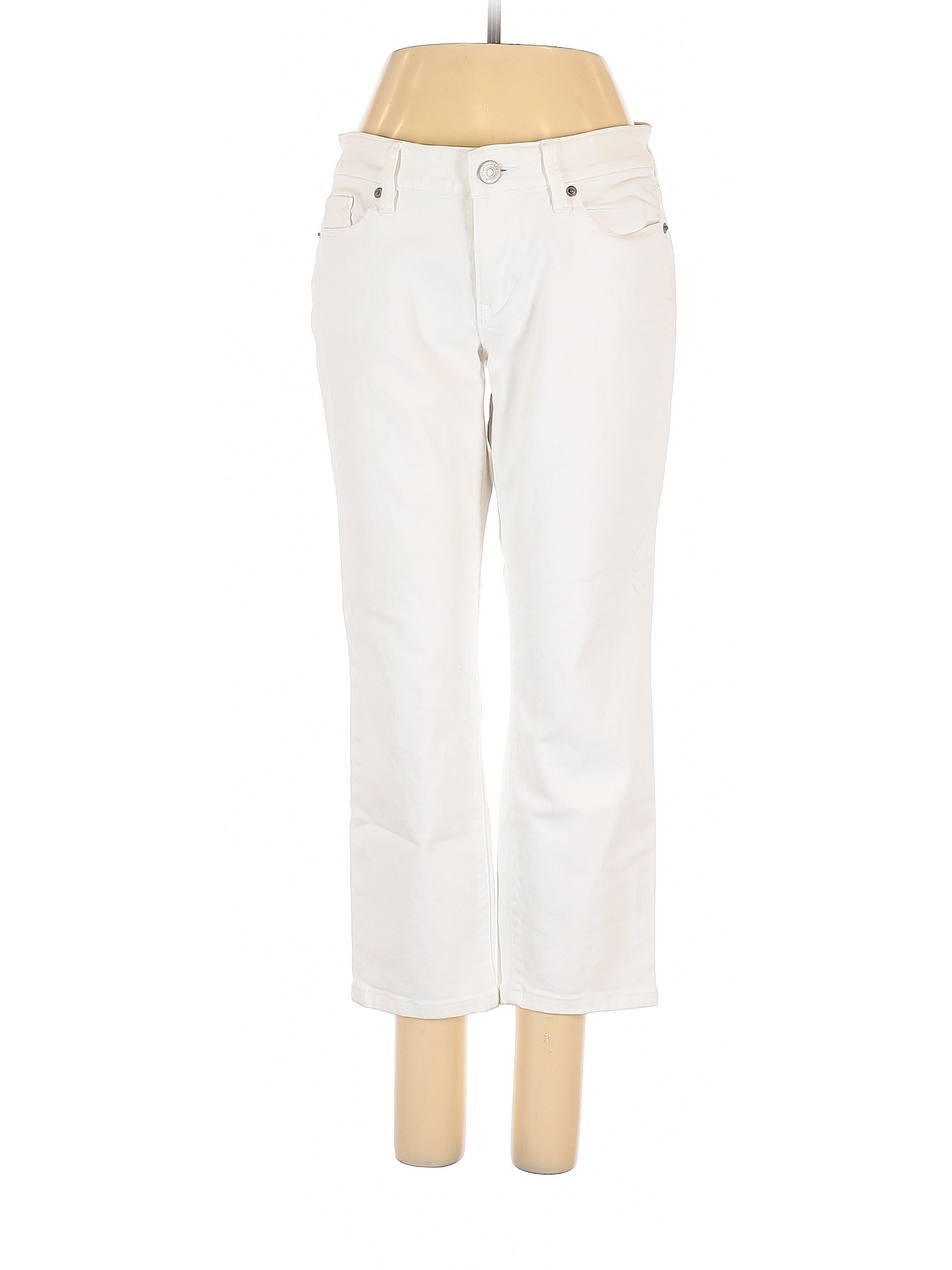 NWT Ann Taylor LOFT Women White Jeans 28W | eBay