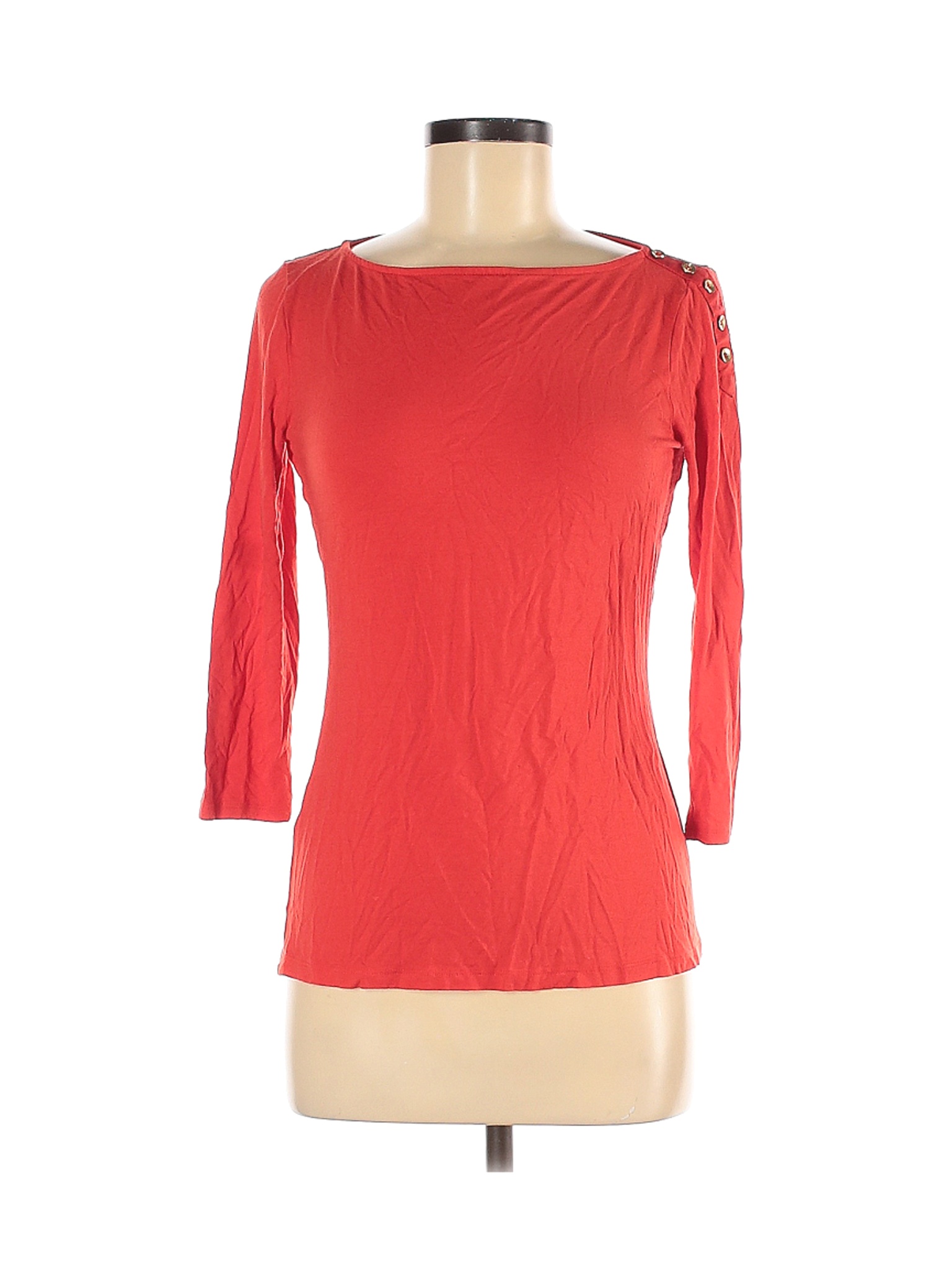 The Limited Women Orange 3/4 Sleeve T-Shirt M | eBay
