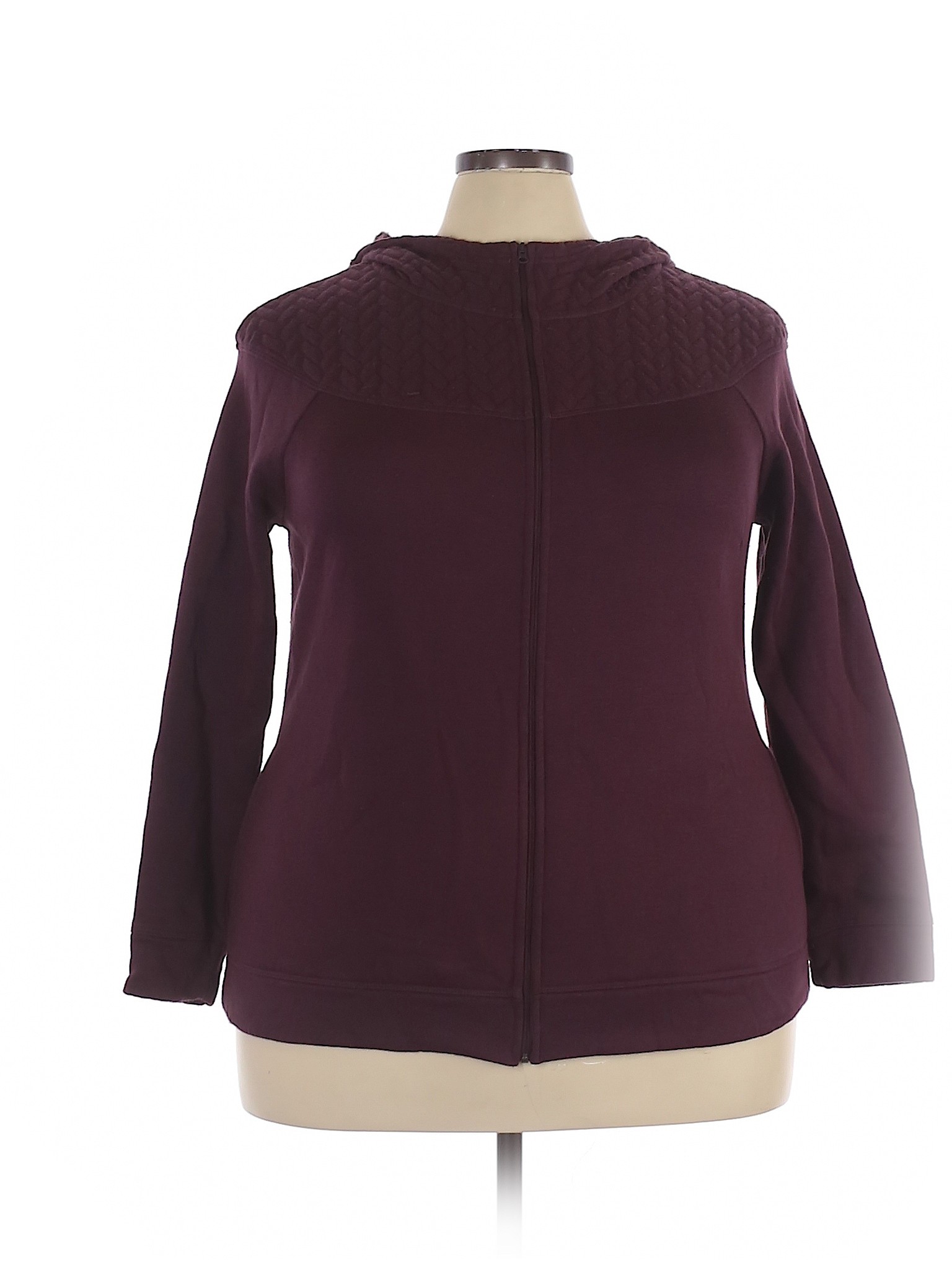 st john's bay zip up sweater