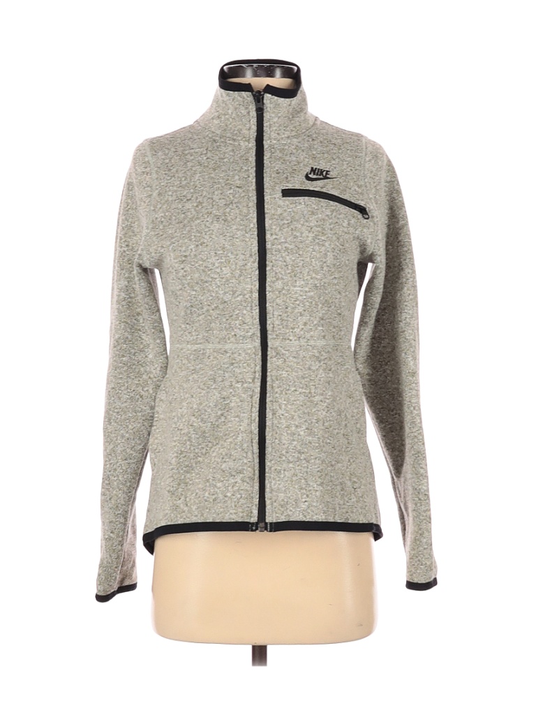 Nike 100% Polyester Tan Track Jacket Size S - photo 1