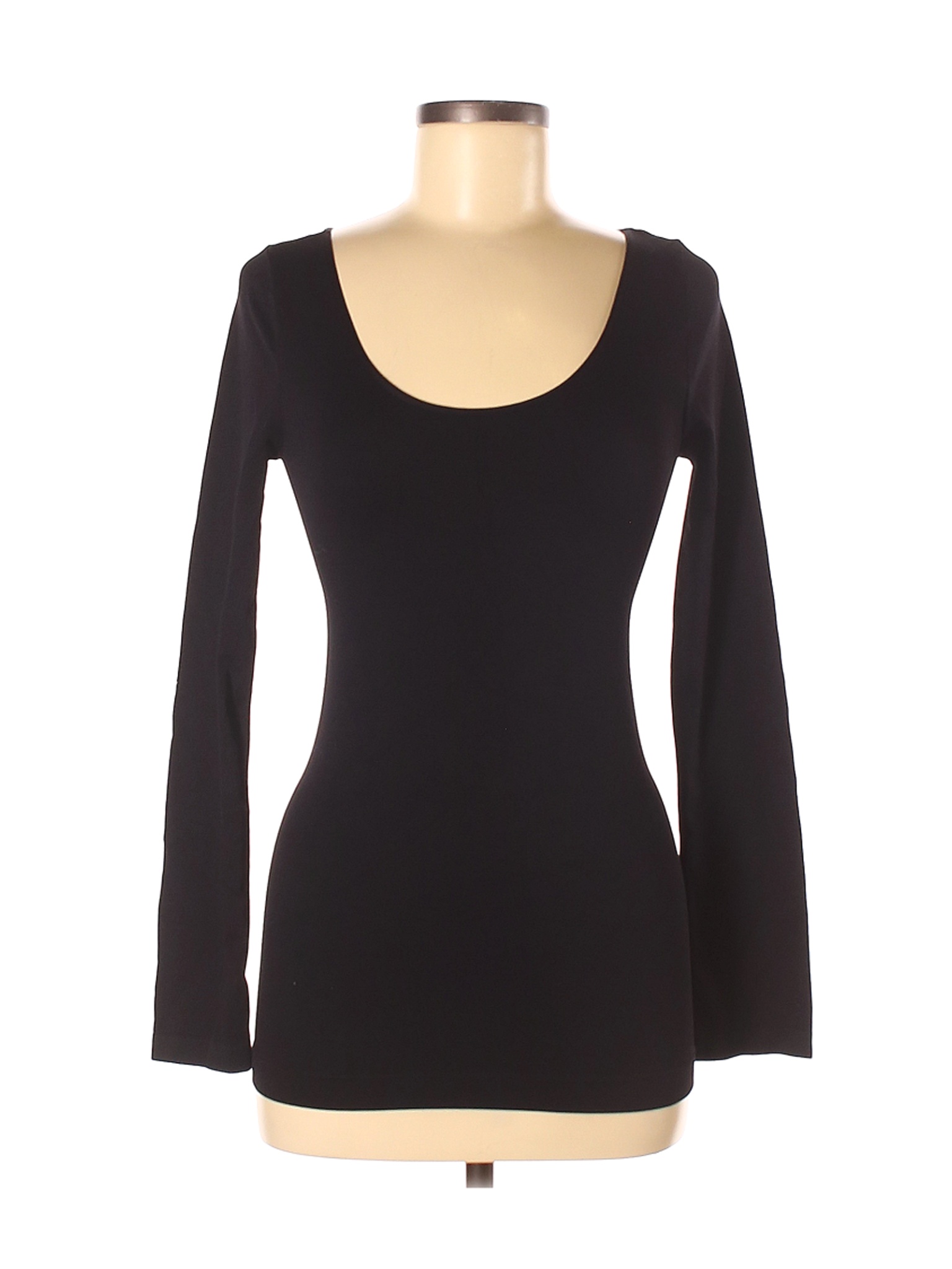 Skinny Tee Women Black Long Sleeve T-Shirt One Size | eBay