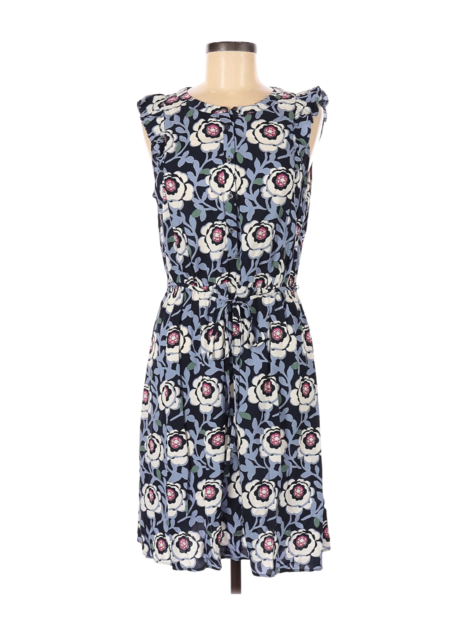 Ann Taylor LOFT Women Blue Casual Dress M | eBay