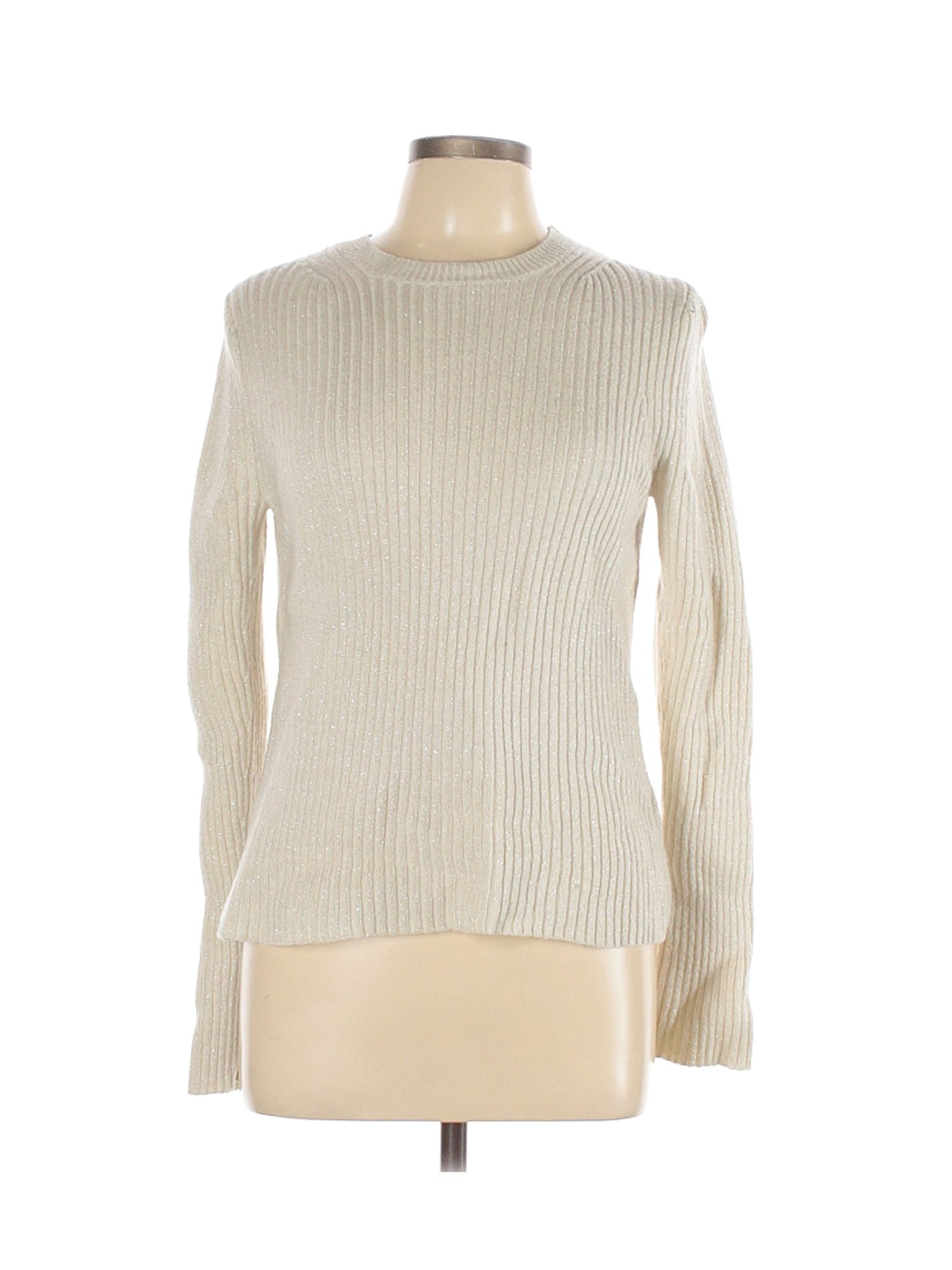 Uniqlo U Women Ivory Wool Pullover Sweater L | eBay