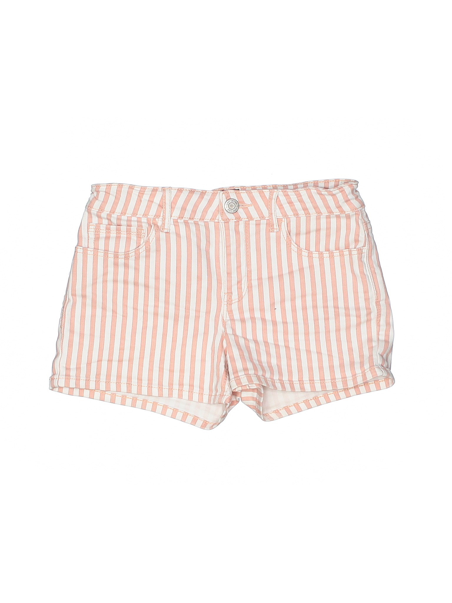 girls pink denim shorts